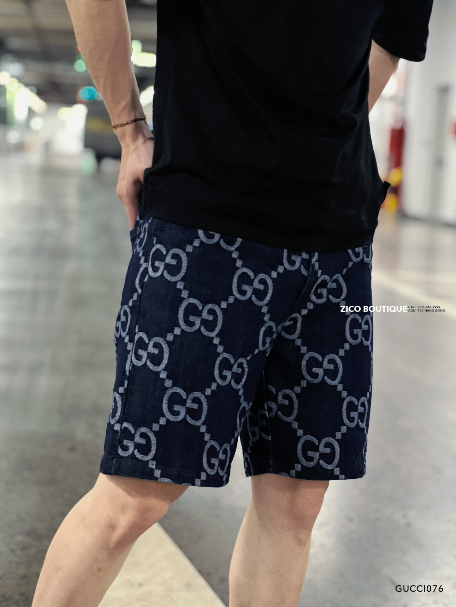 GUCCI - XANH THAN HỌA TIẾT - GUCCI076
