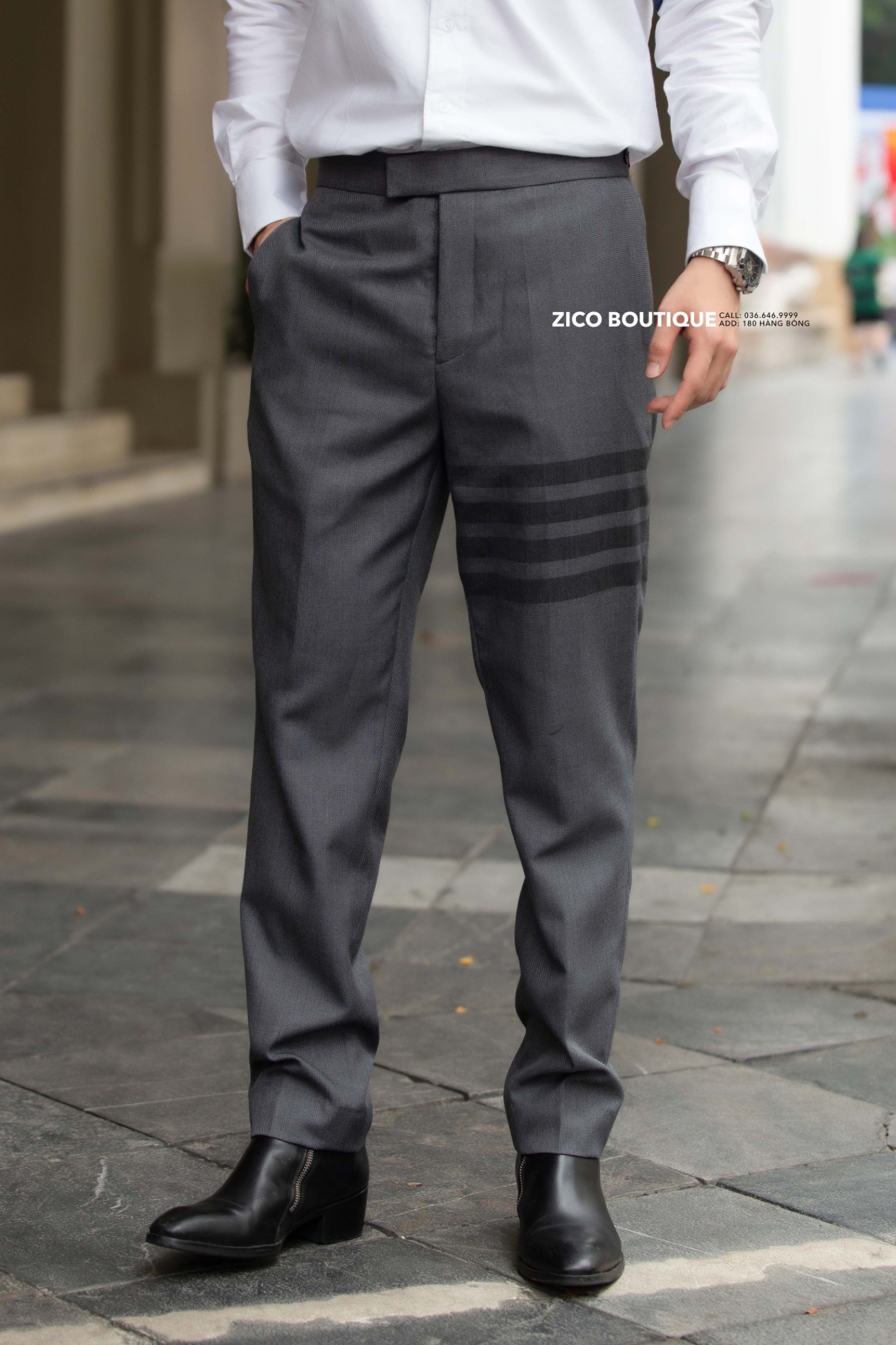 THOM BROWNE - XÁM KẺ ĐEN - THBR031