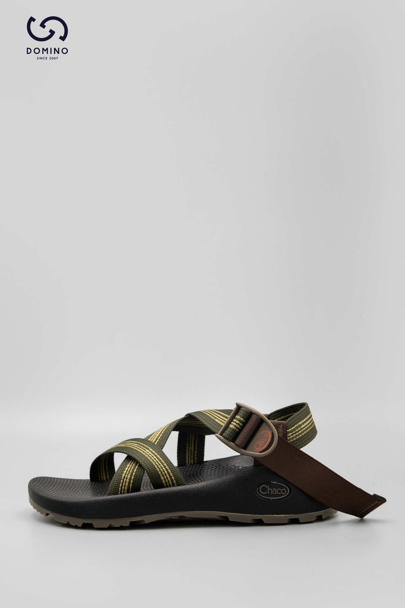CHACO Z/1 CLASSIC BLUFF HUNTER - XANH RÊU KẺ VÀNG DÂY NÂU - J106159-5
