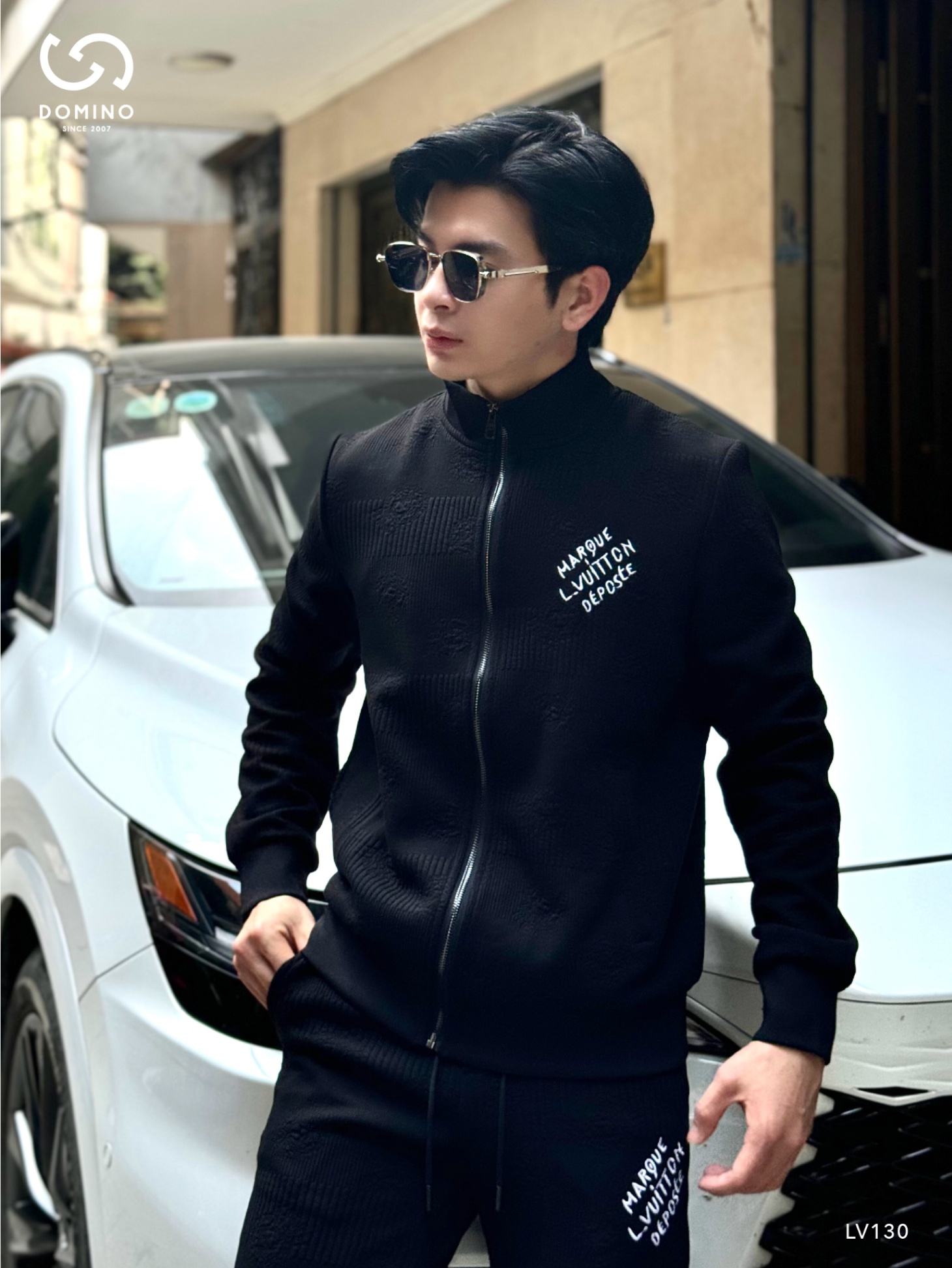 LV - ĐEN HỌA TIẾT CHỮ TRẮNG - LV130