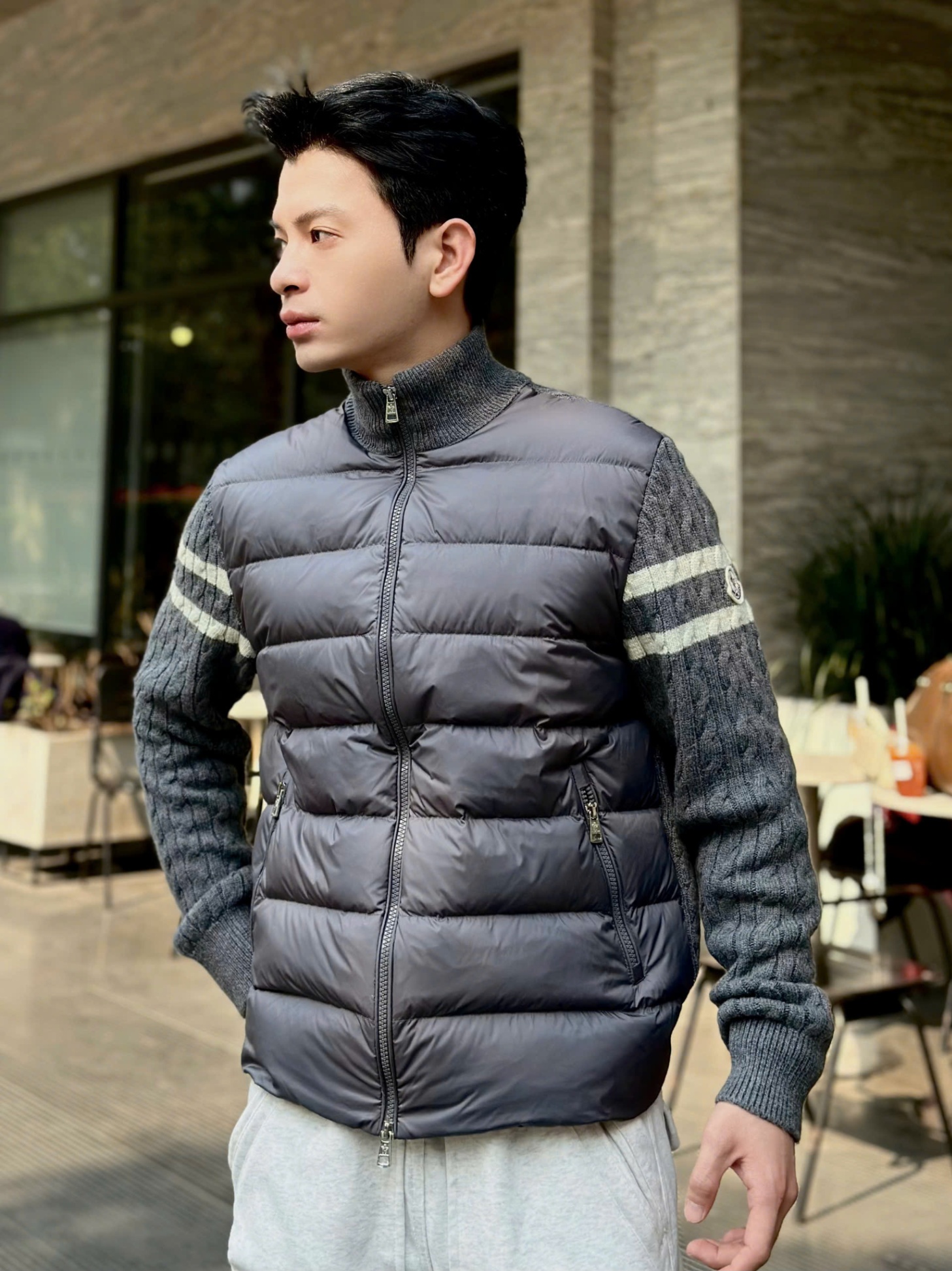 MONCLER - XÁM TAY KẺ TRẮNG - MONCLER02
