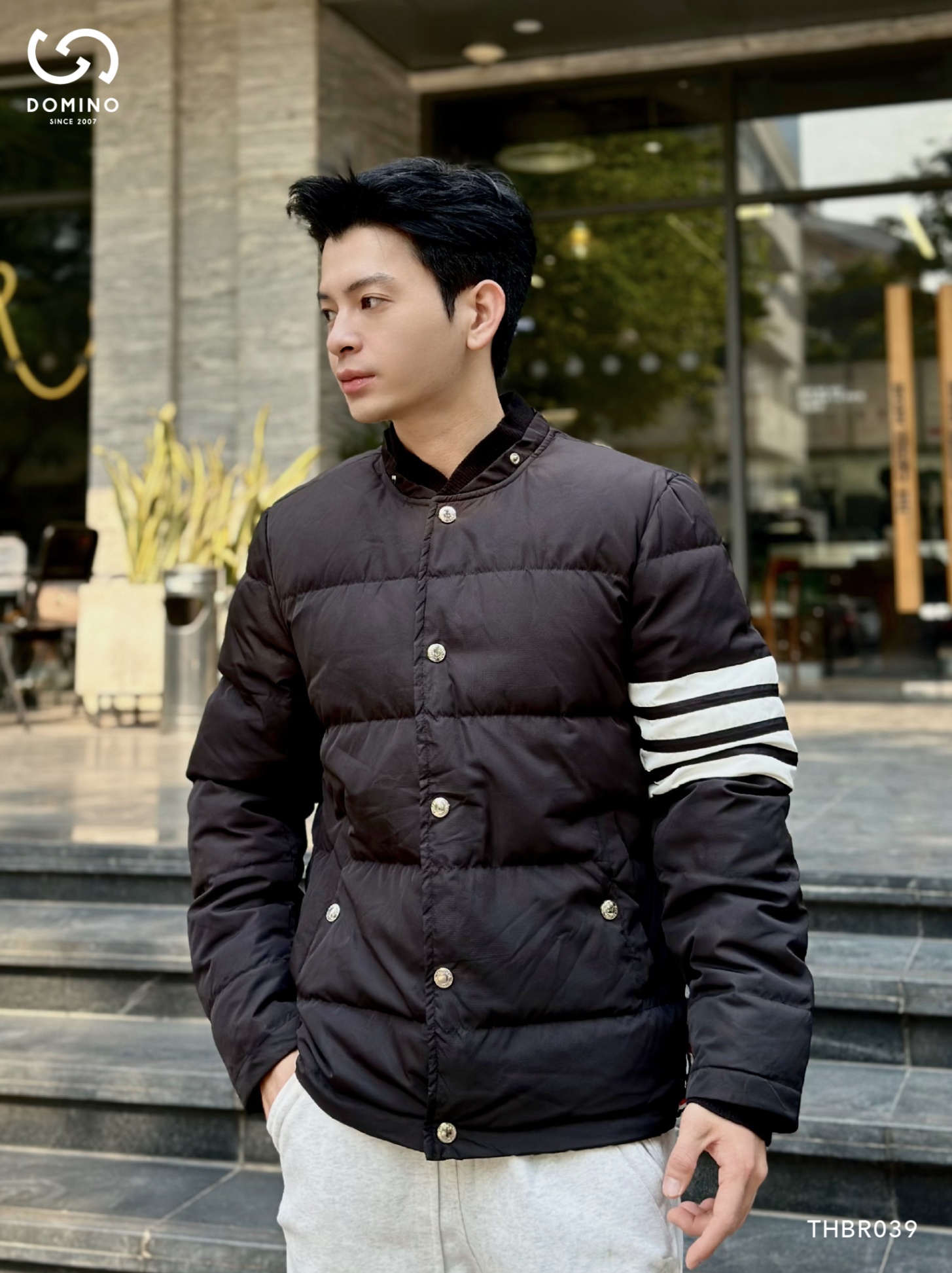 THOM BROWNE - ĐEN TAY KẺ - THBR039