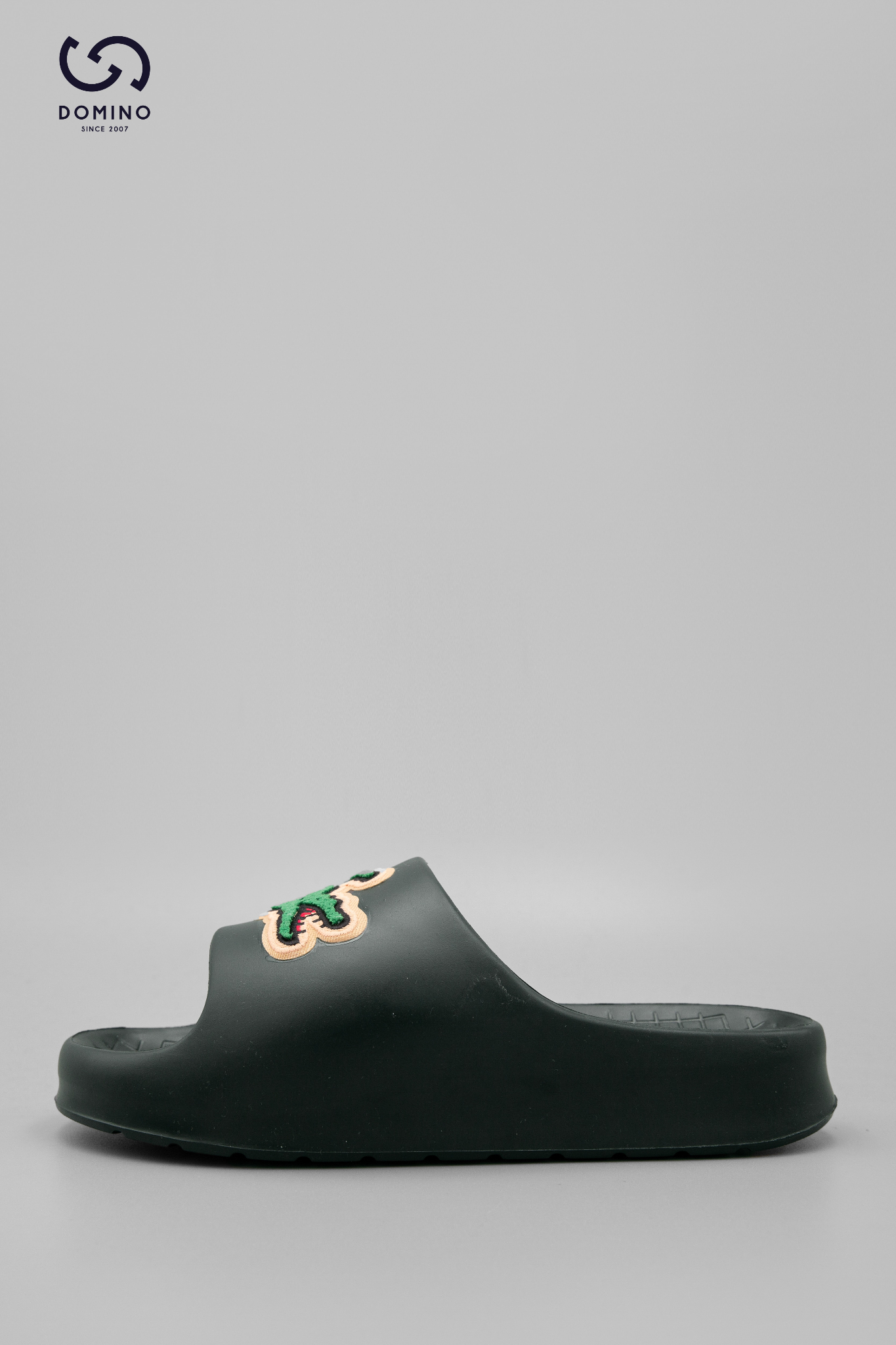 LACOSTE SERVR SLIDE 2.0 125 4 CMADK GRN/DKGRN SYNTHETIC