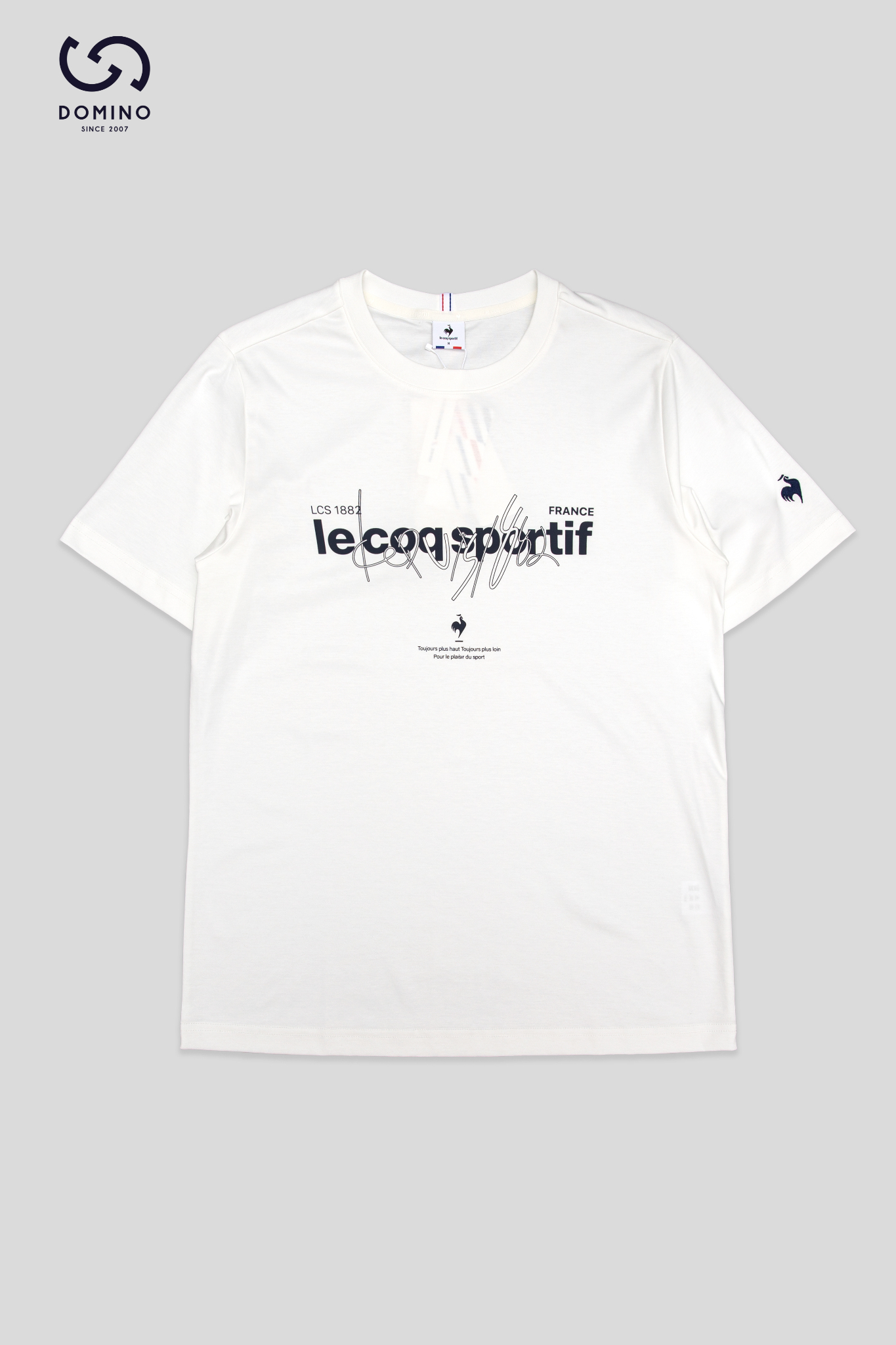 LECOQ - TRẮNG CHỮ XANH THAN - L242MCNA0324-1