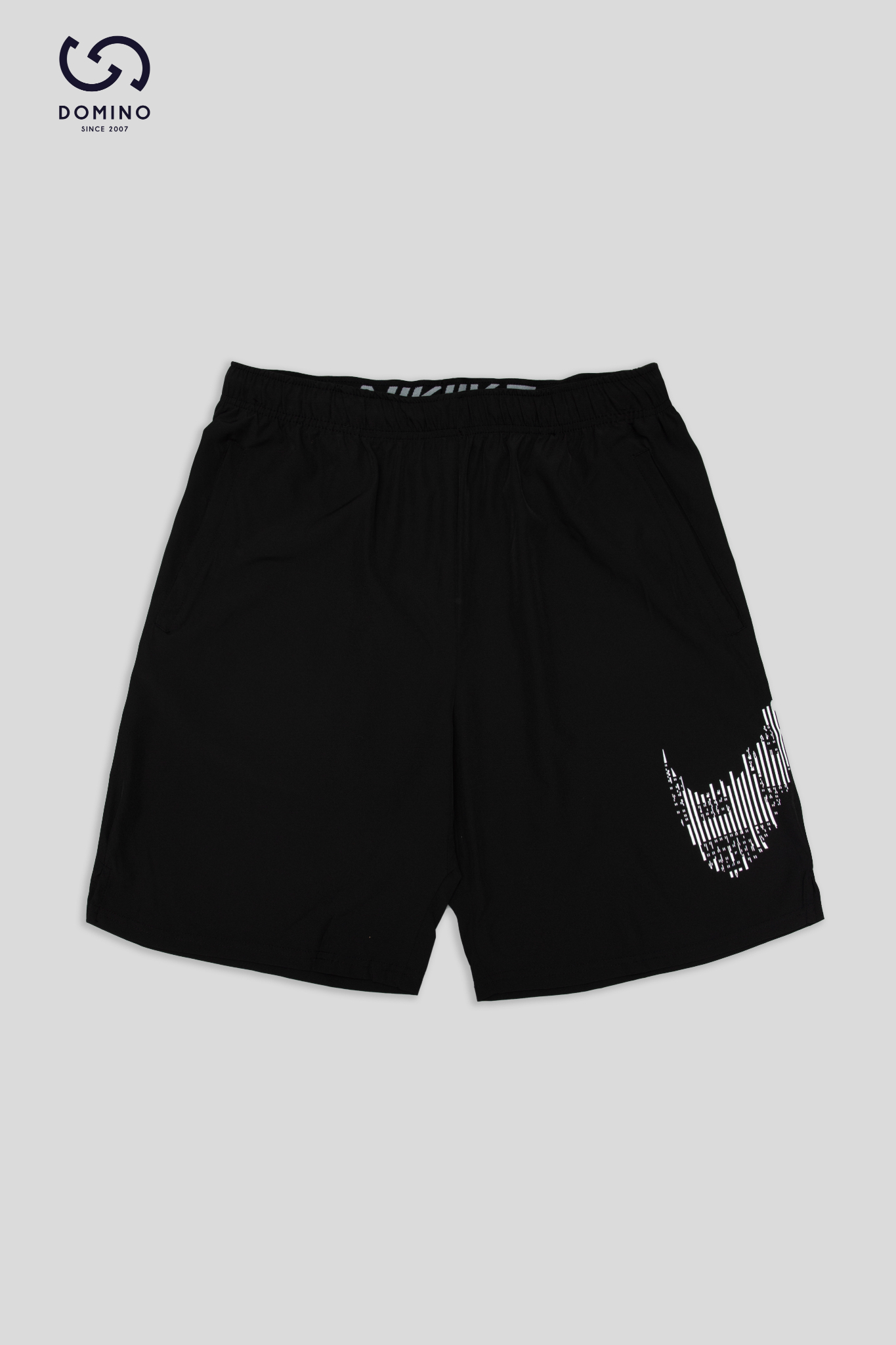 NIKE LOGO PRINTING WOVEN SPORTS TRAINING QUICK DRY SHORTS BLACK- DD1626-010