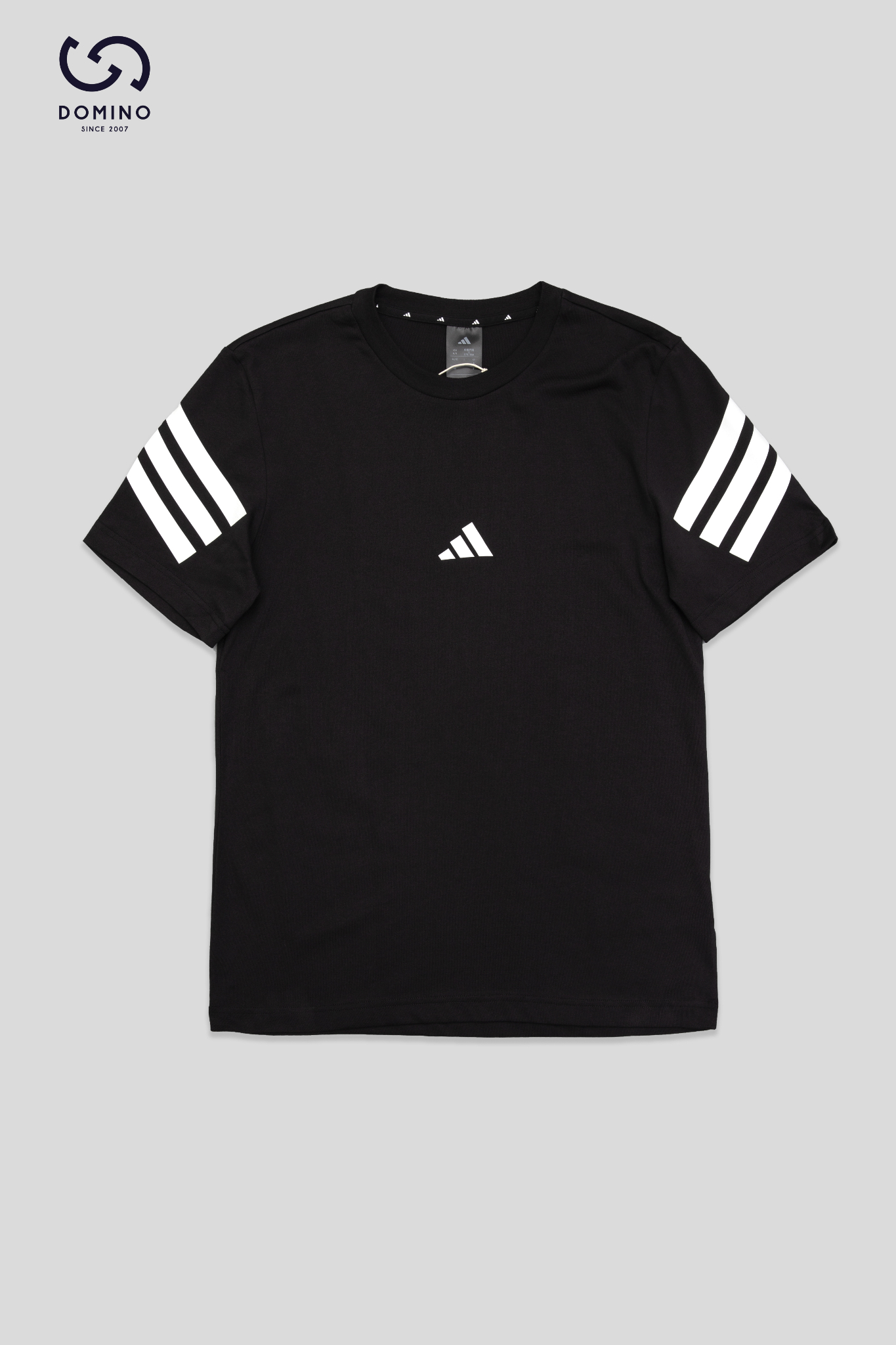 ADIDAS FUTURE ICONS 3-STRIPES TEE - BLACK - JD4877