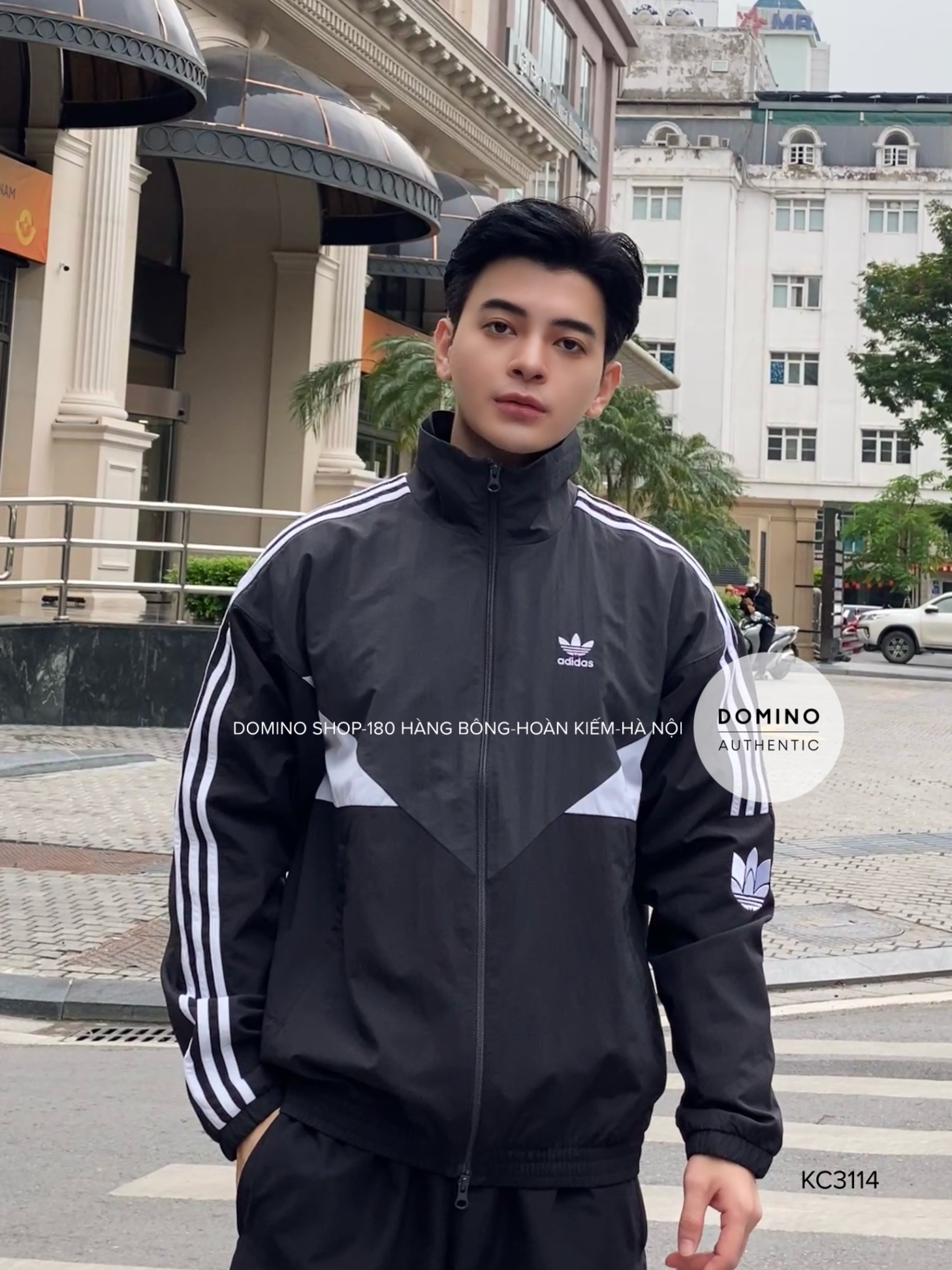 ADIDAS BLOCK JACKET (GENDER NEUTRAL) - GREY - KC3114