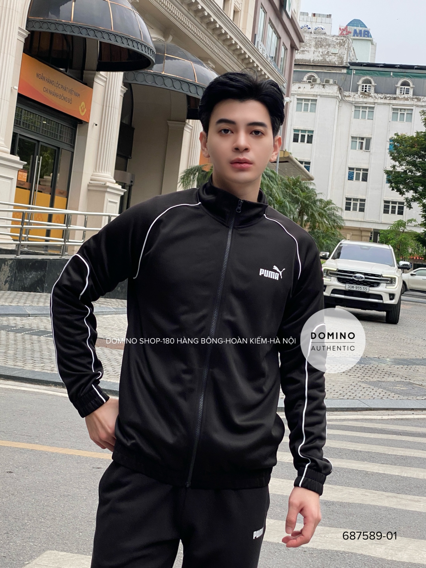 PUMA SPORT POLY TRACK JACKET BLACK - 687589-01