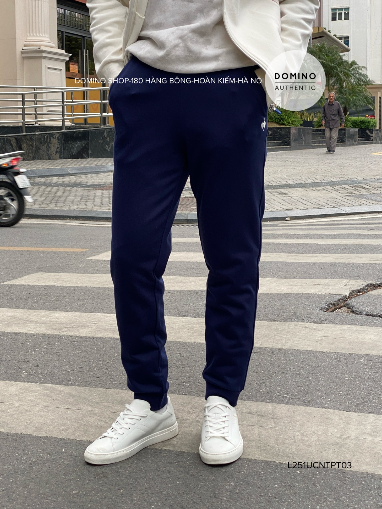LECOQ - XANH THAN LOGO TRẮNG - L251UCNTPT03