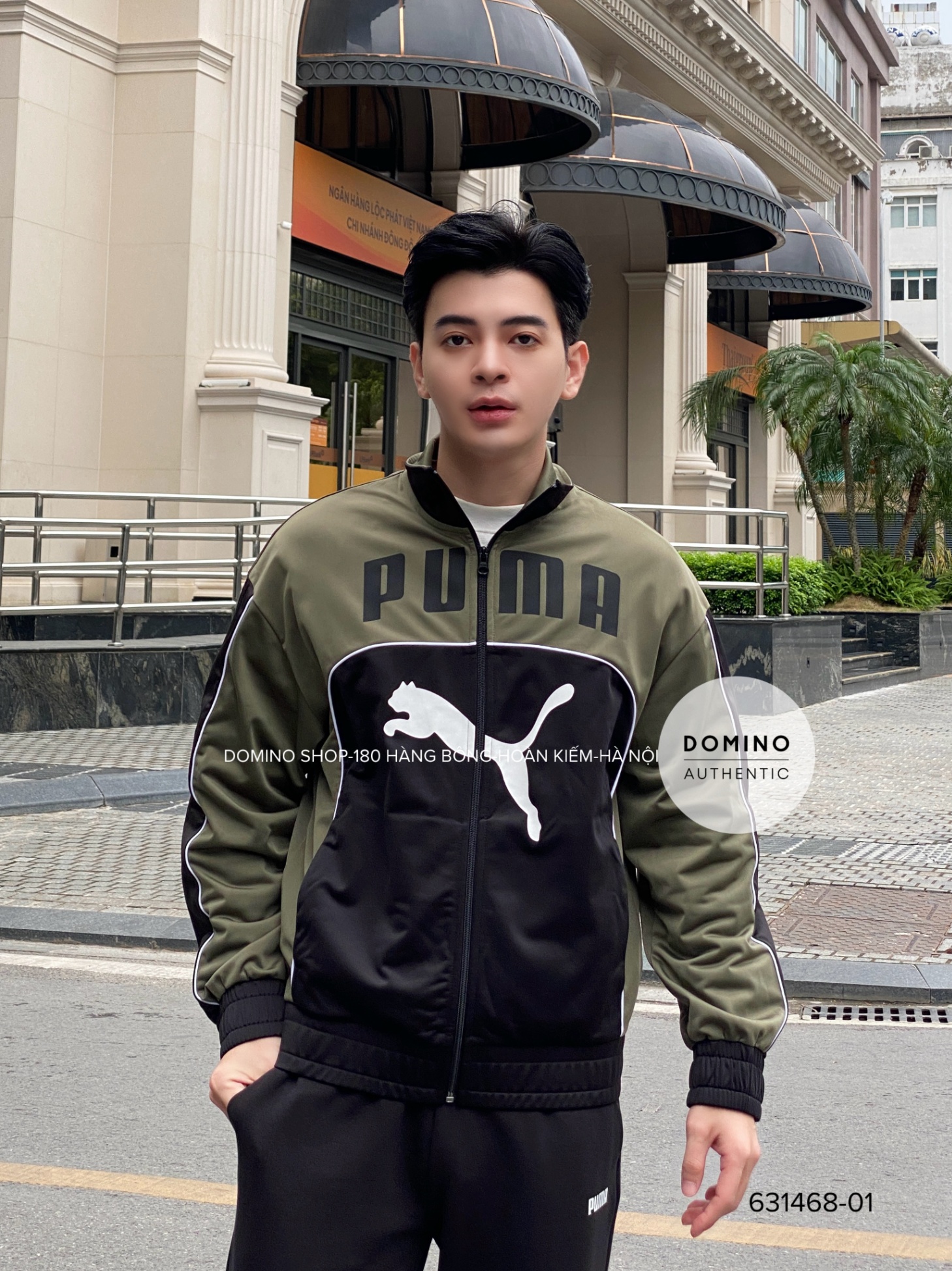 PUMA FUTURE ARCHIVE JACKET BLACK & GREEN - 631468-01