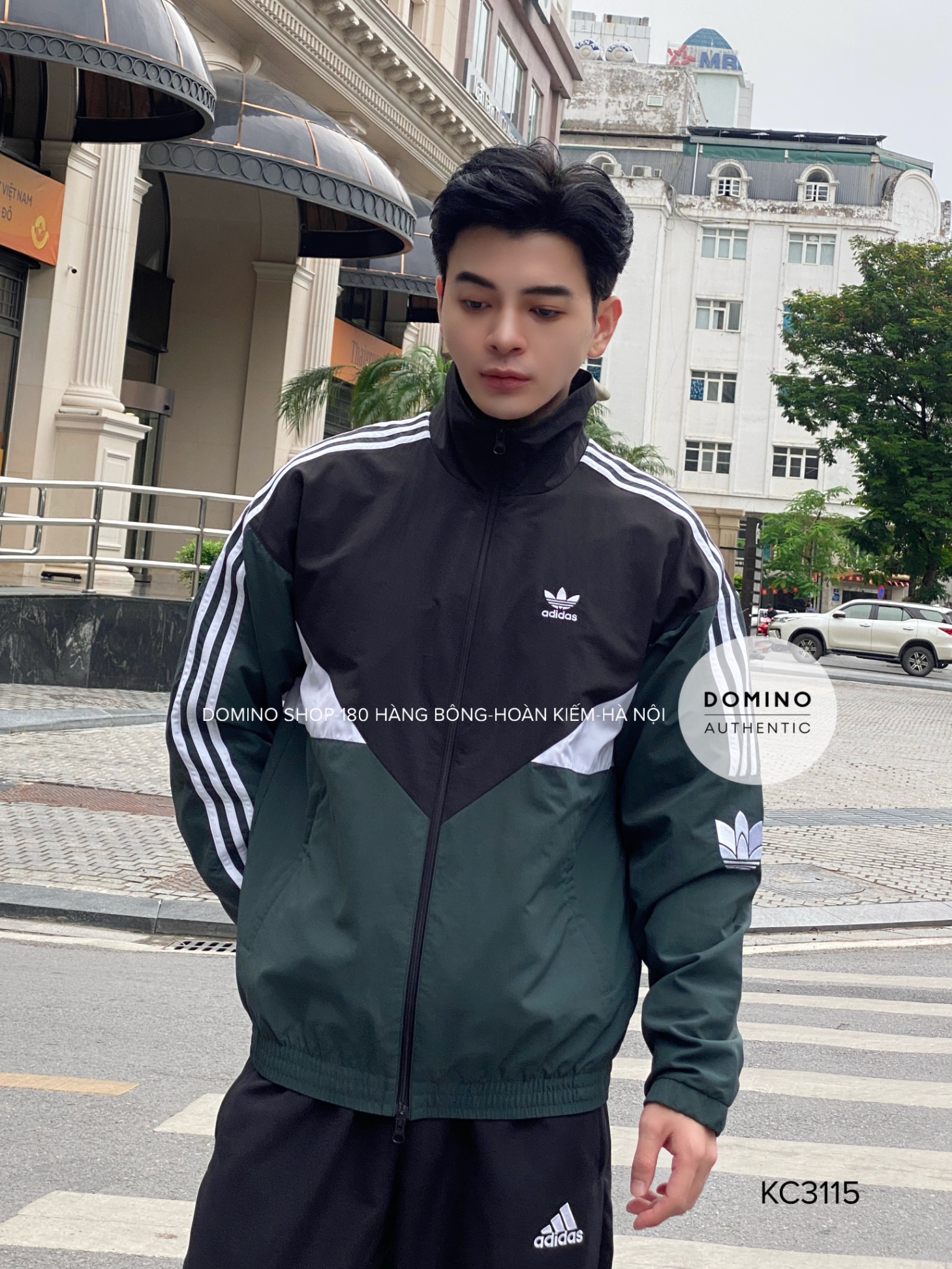 ADIDAS BLOCK JACKET (GENDER NEUTRAL) - BLACK - KC3115