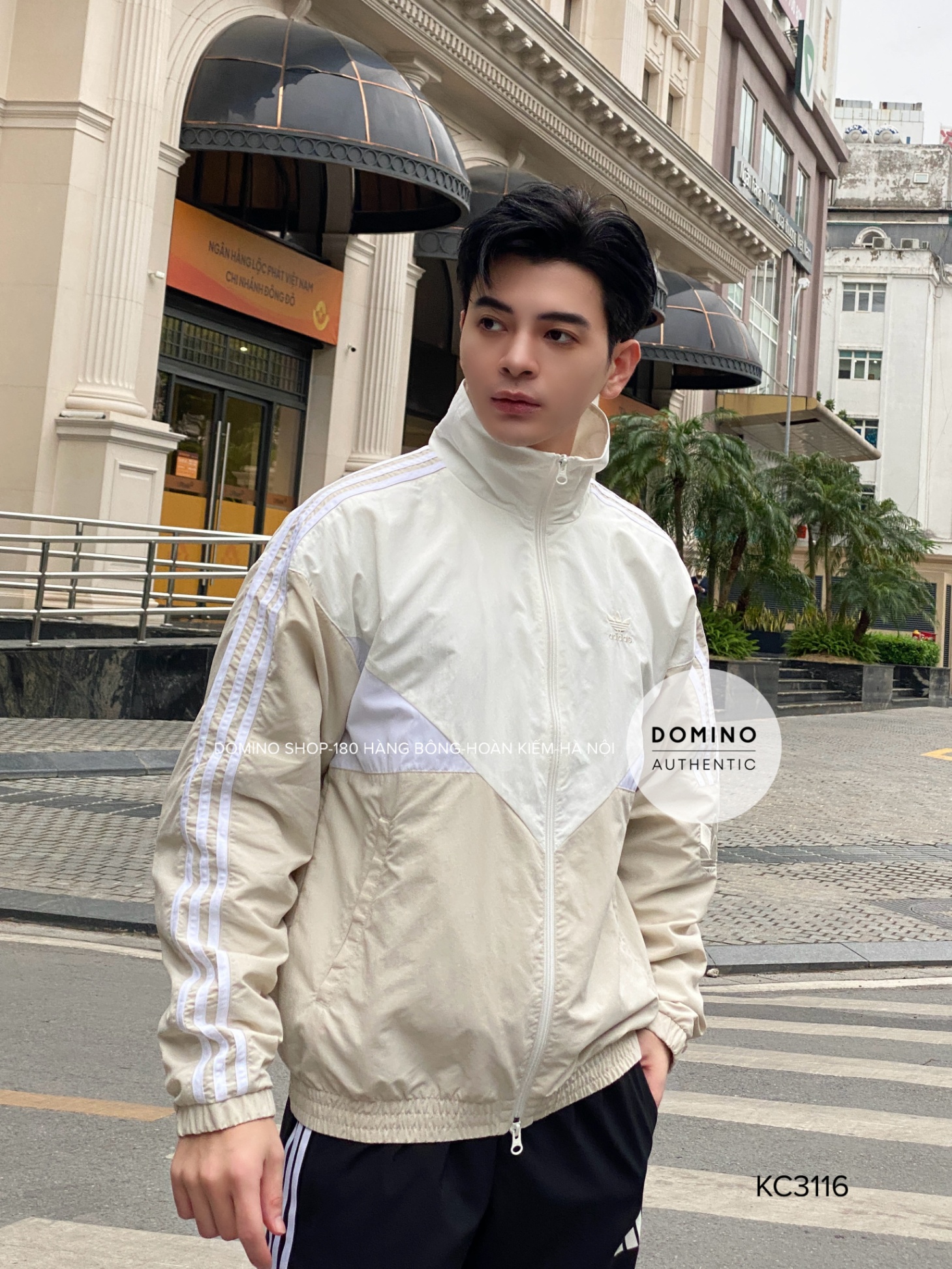 ADIDAS BLOCK JACKET (GENDER NEUTRAL) - WHITE - KC3116
