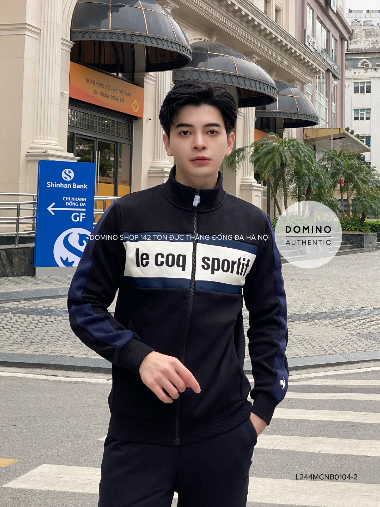 LECOQ - ĐEN PHỐI TRẮNG - L244MCNB0104-2
