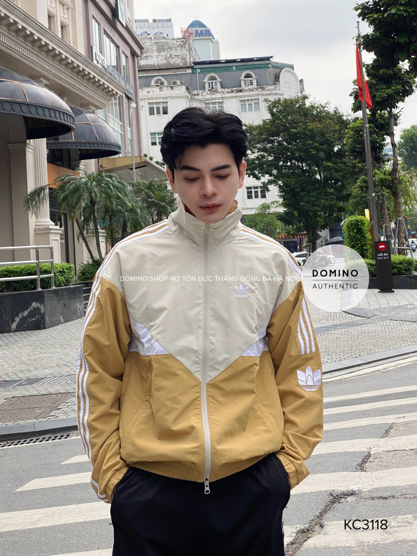 ADIDAS BLOCK JACKET (GENDER NEUTRAL) - YELLOW - KC3118