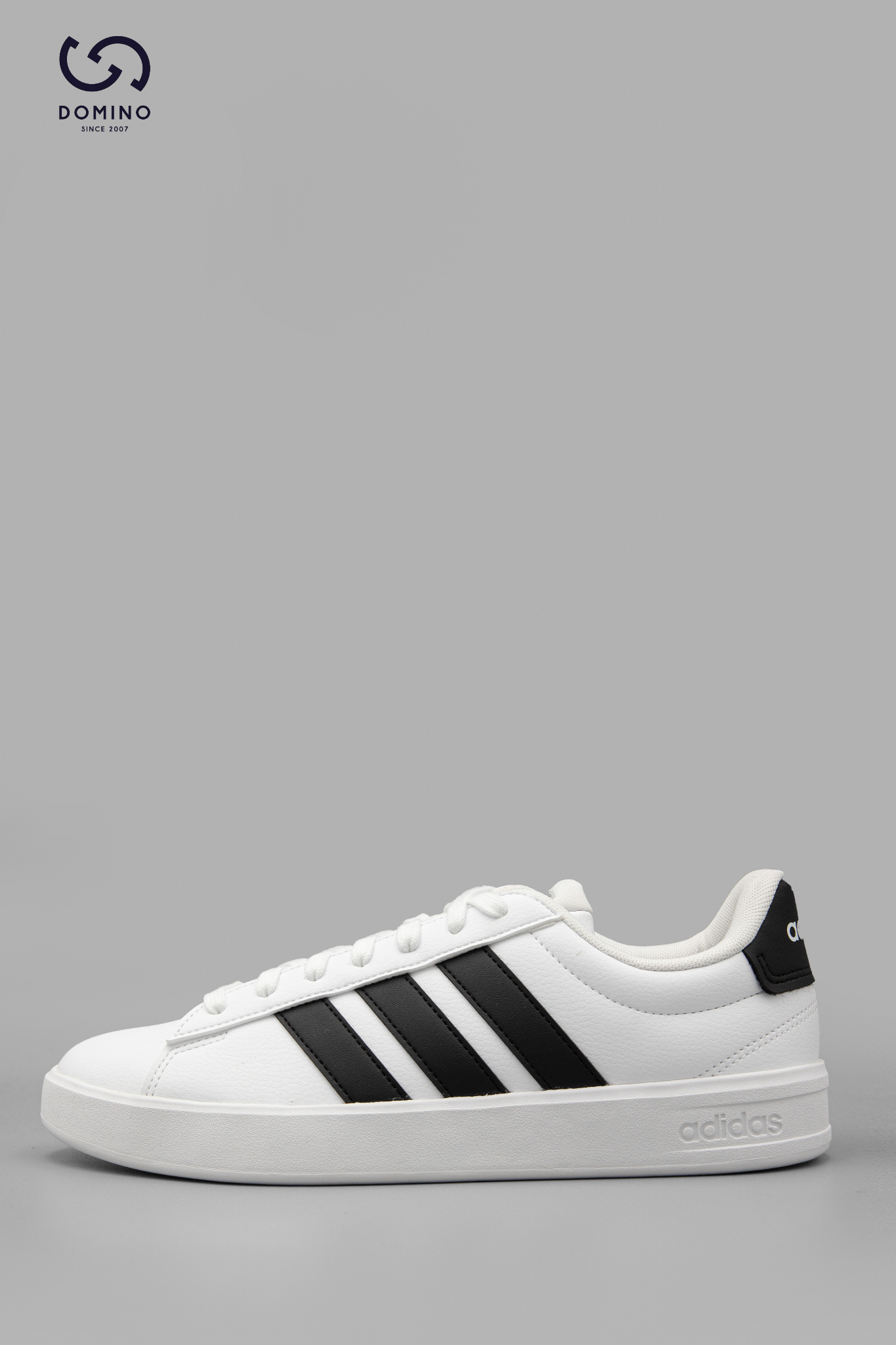ADIDAS GRAND COURT BASE WHITE WITH THREE STRIPES BLACK 3.0 - IH1472