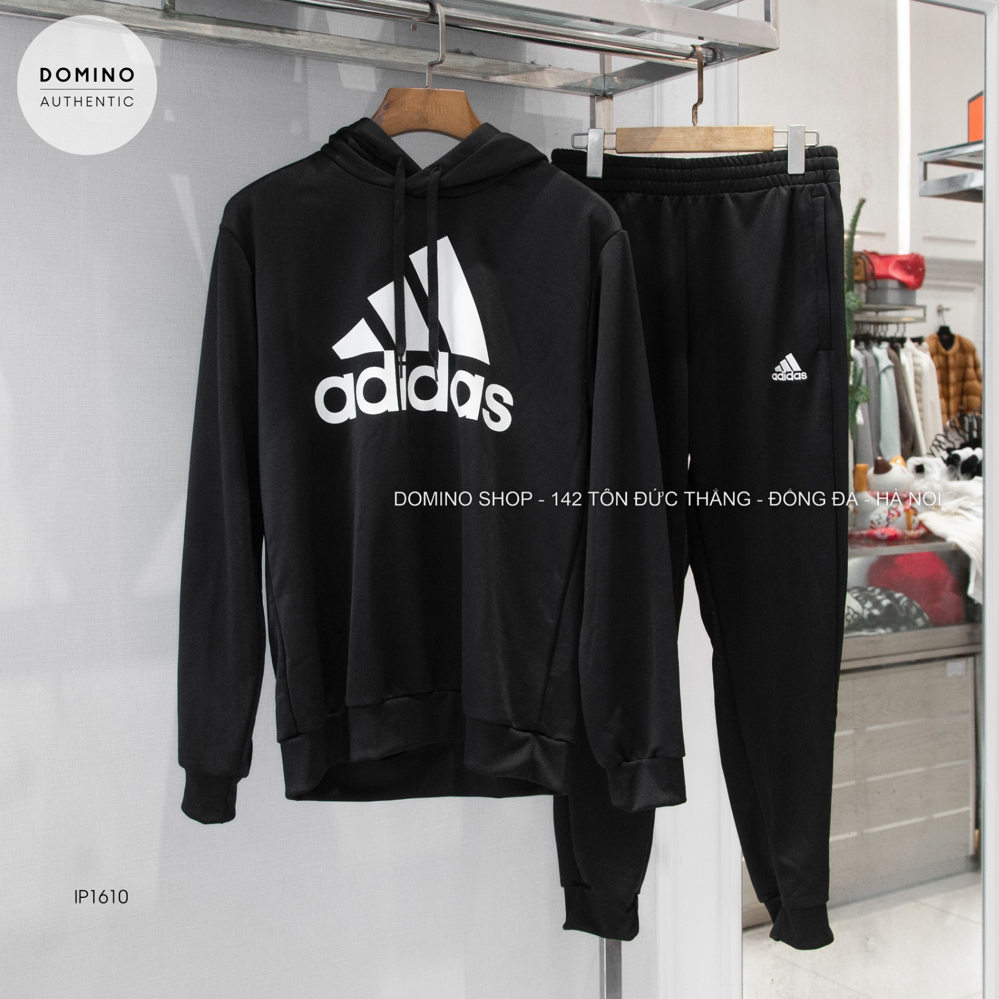 ADIDAS MEN'S TRACKSUIT SPORTSWEAR FRENCH TERRY BLACK - IP1610