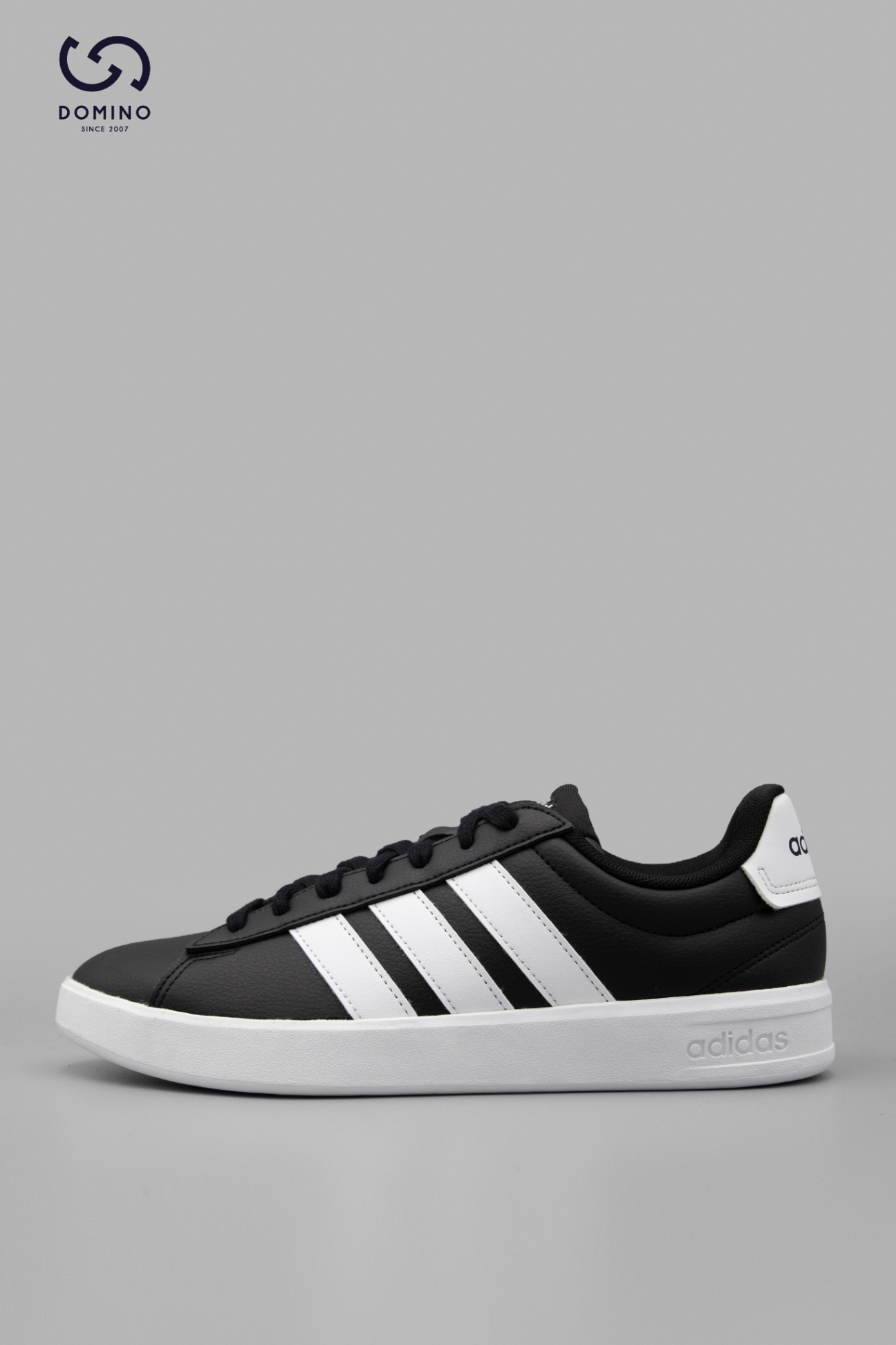 ADIDAS GRAND COURT BASE BLACK WITH THREE STRIPES WHITE 3.0 - IH1473