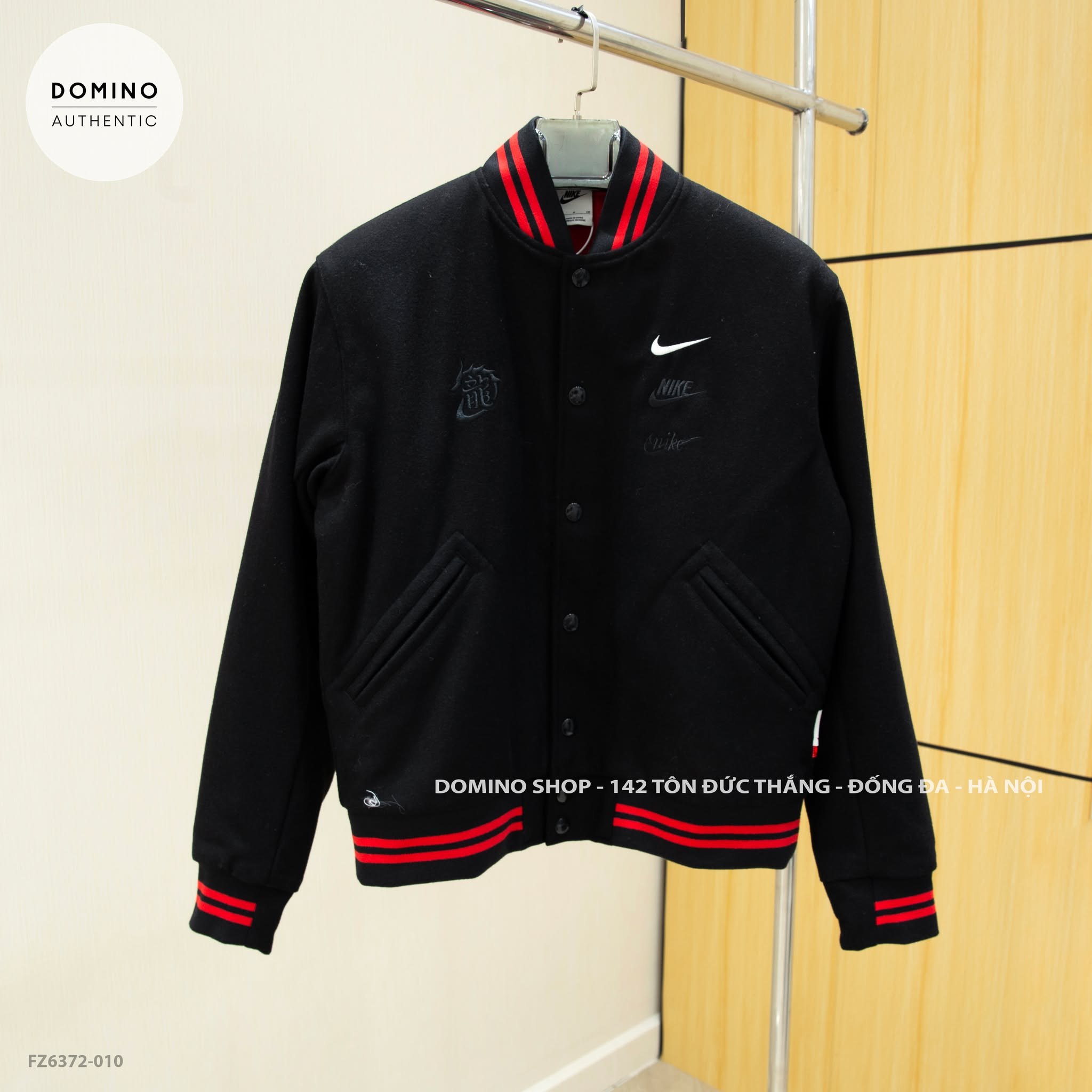 NIKE CASUAL LONG SLEEVE JACKET BLACK - FZ6372-010