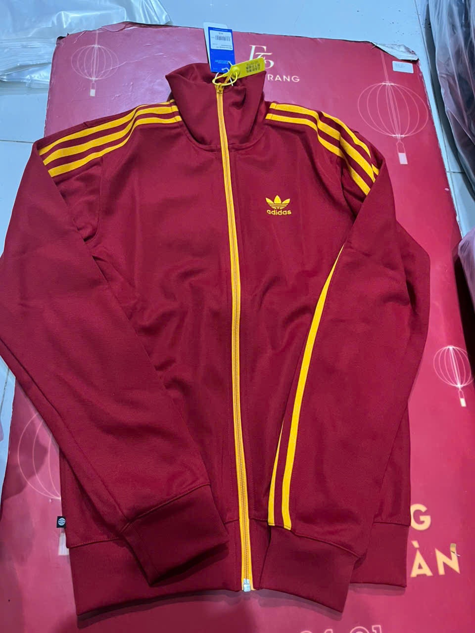 ADIDAS FLAMENGO BECKENBAUER NATIONS TRACK TOP - RED - HK7407