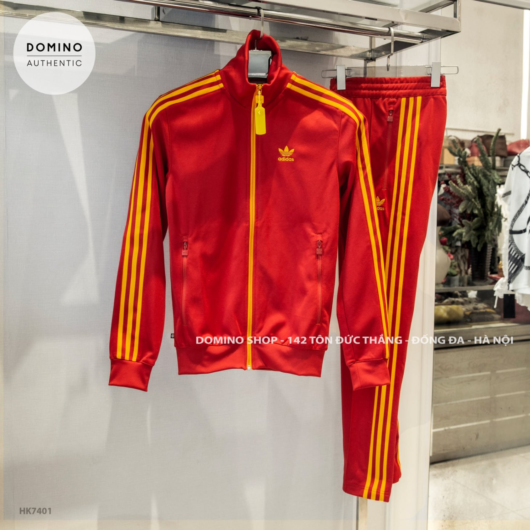 ADIDAS FLAMENGO BECKENBAUER NATIONS TRACKSUIT - RED - HK7407 - HK7401