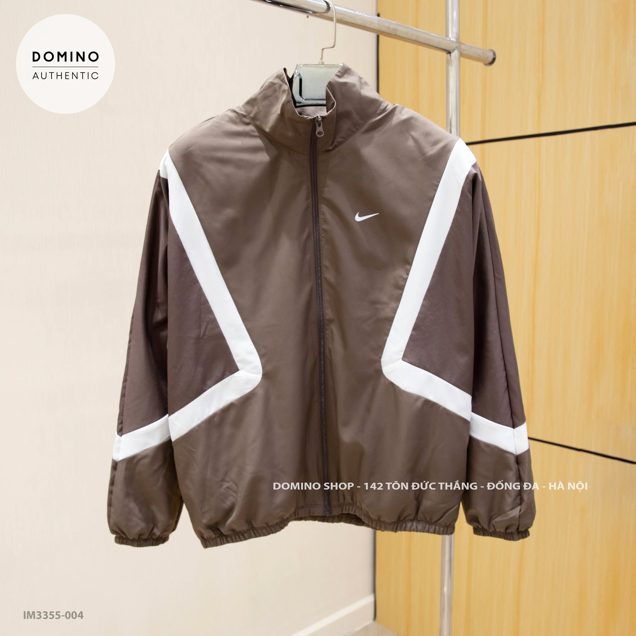 NIKE ICON MEN'S WOVEN BASKETBALL JACKET BROWN - IM3355-004