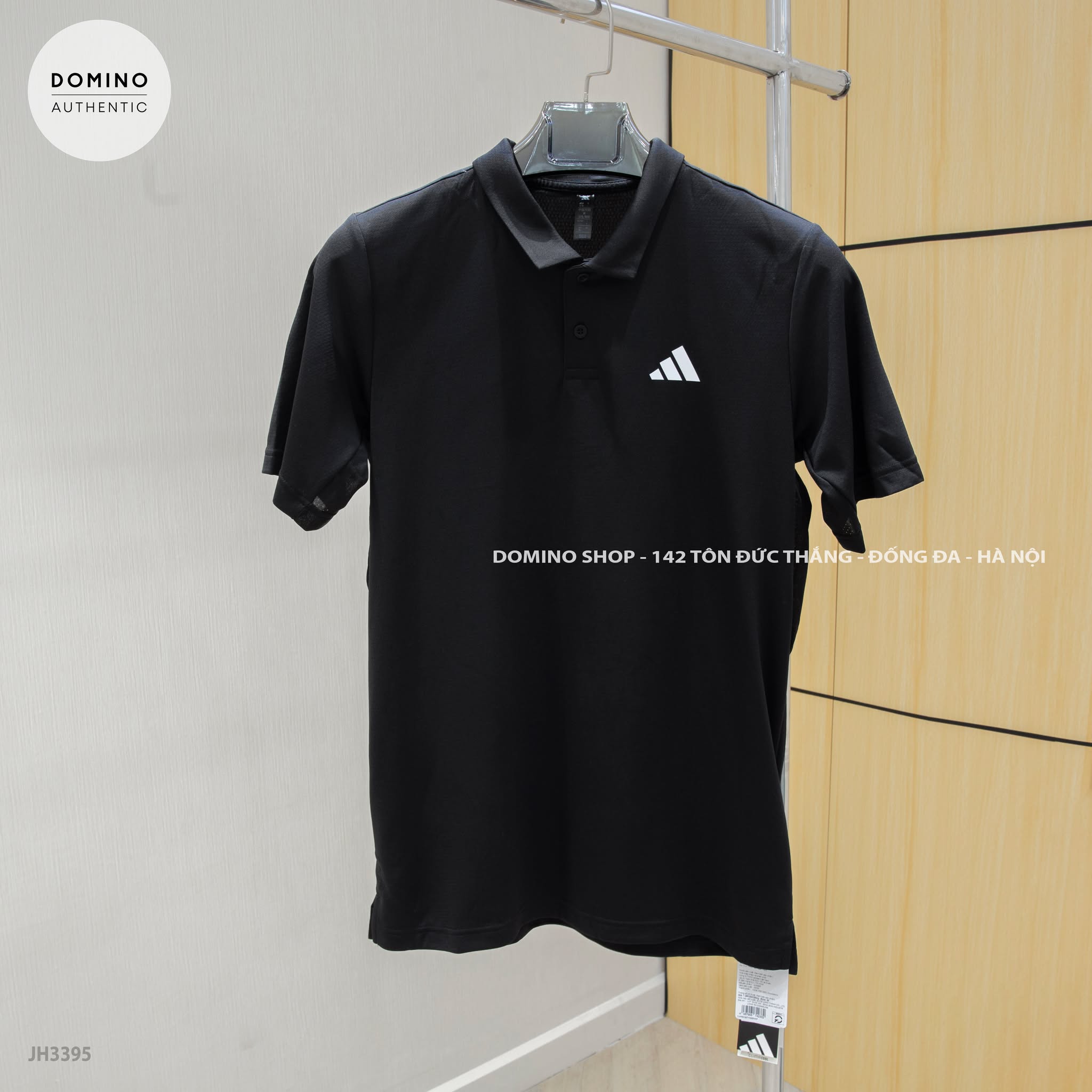 ADIDAS CLIMACOOL MEN'S BLACK POLO - JH3395