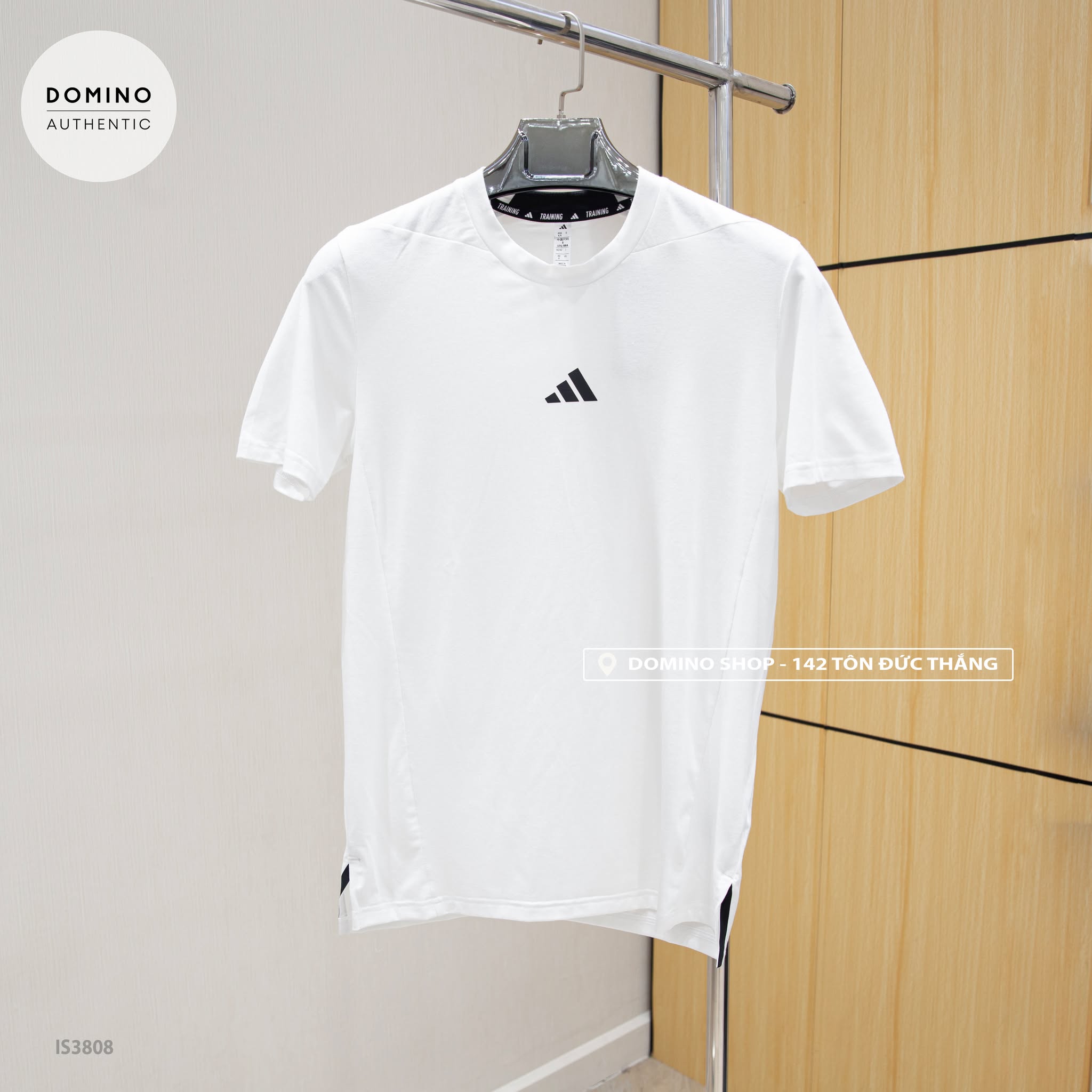 ADIDAS DESIGNED FOR TRAINING TEE MEN - WHITE - IS3808