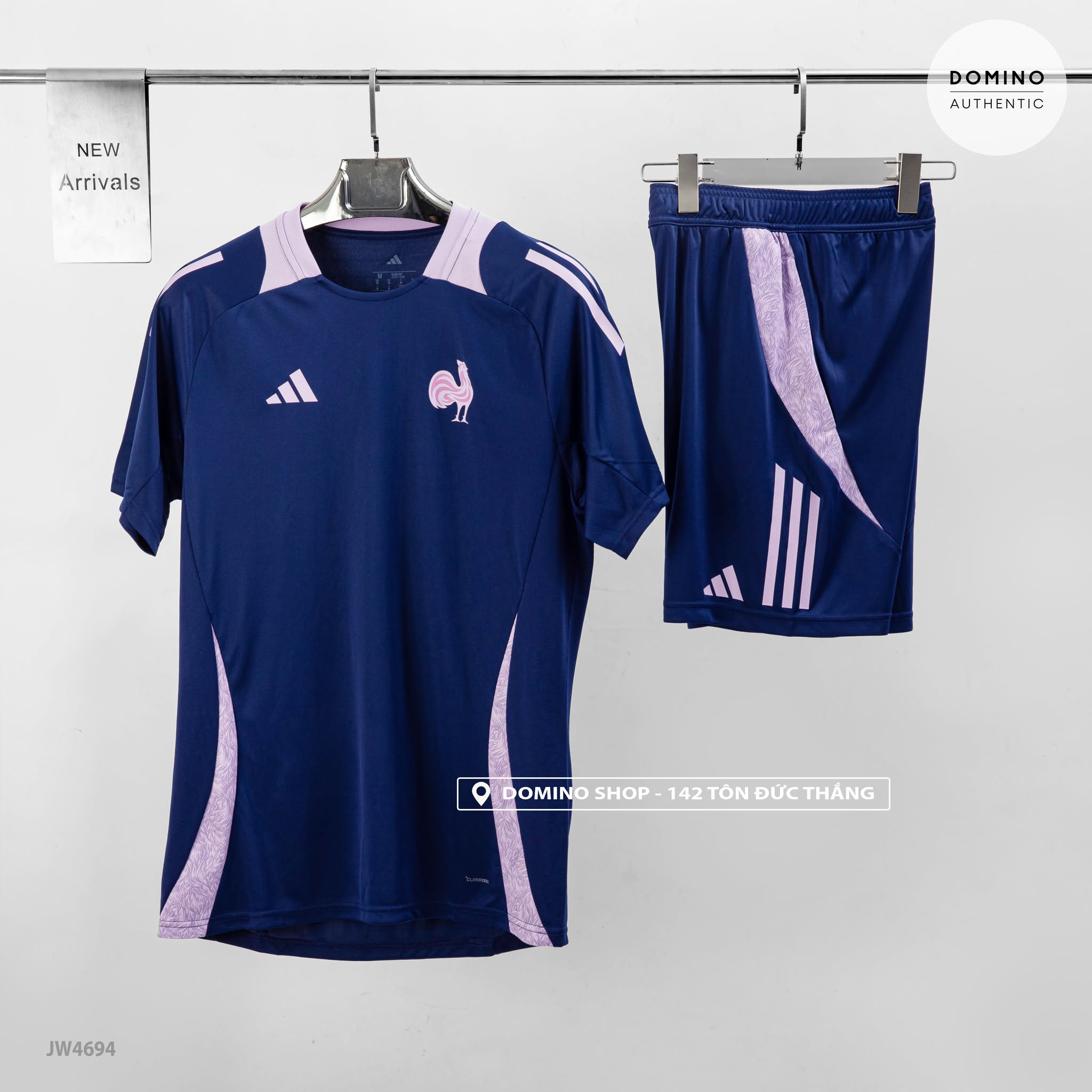ADIDAS FRANCE PERFORMANCE JERSEY T-SHIRT MEN'S (QUẦN TĂNG 1 SIZE FORM ÔM) JW4694 - JW2752