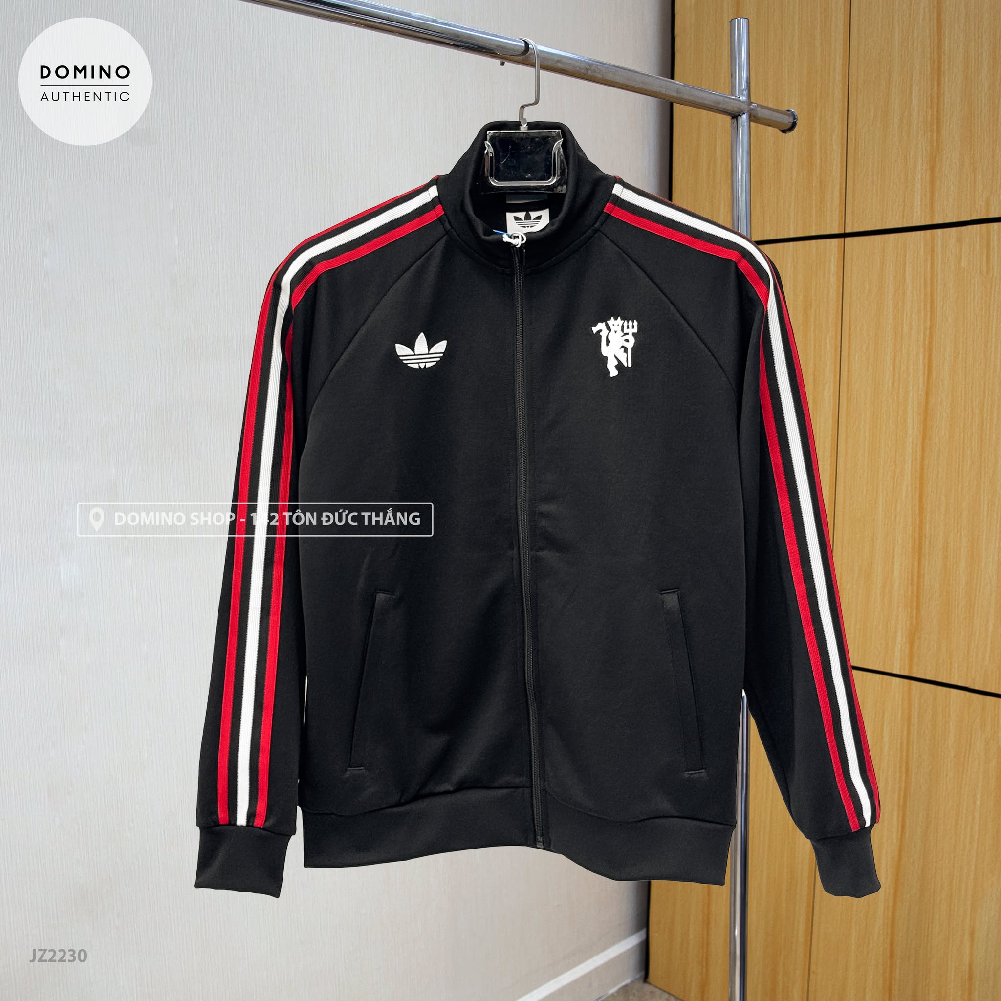 ADIDAS MANCHESTER UNITED ORIGINALS TRACK TOP BLACK - JZ2230