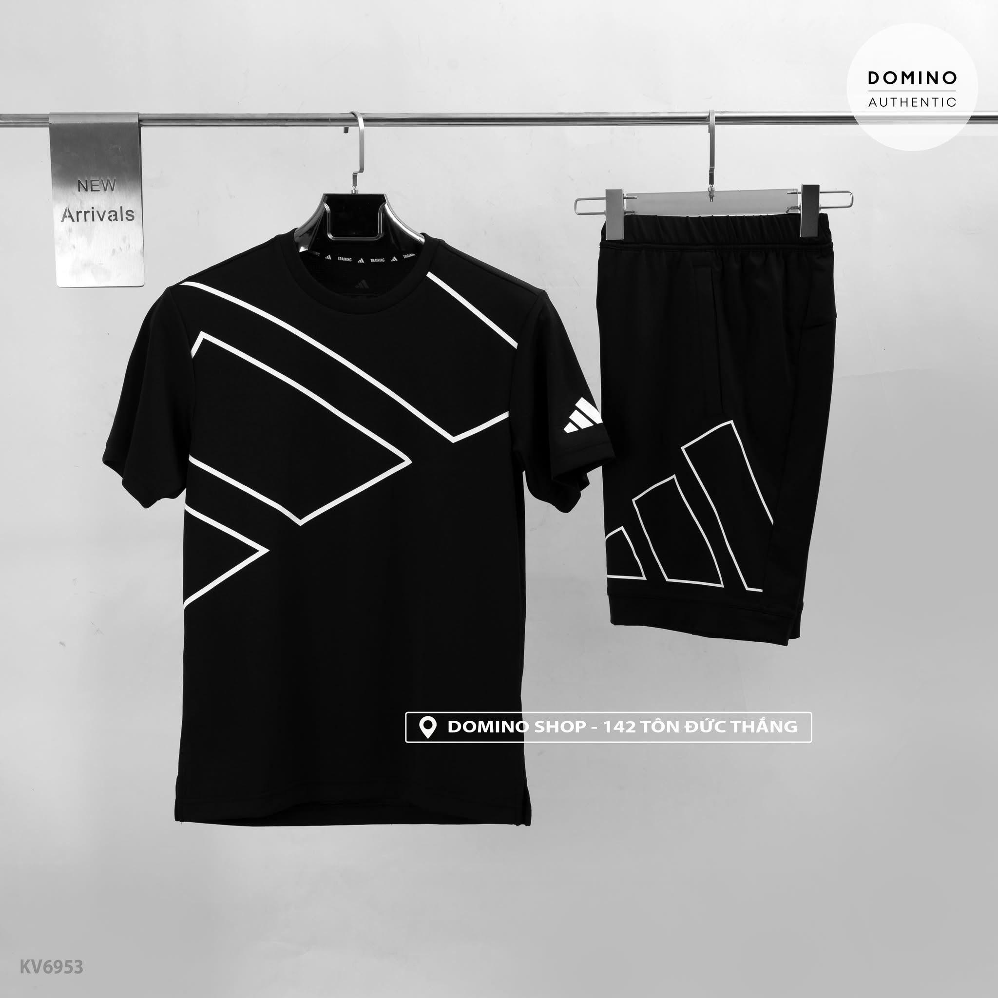 ADIDAS MEN'S TRN BIG LOGO 'BLACK' - KV6958 - KV6953