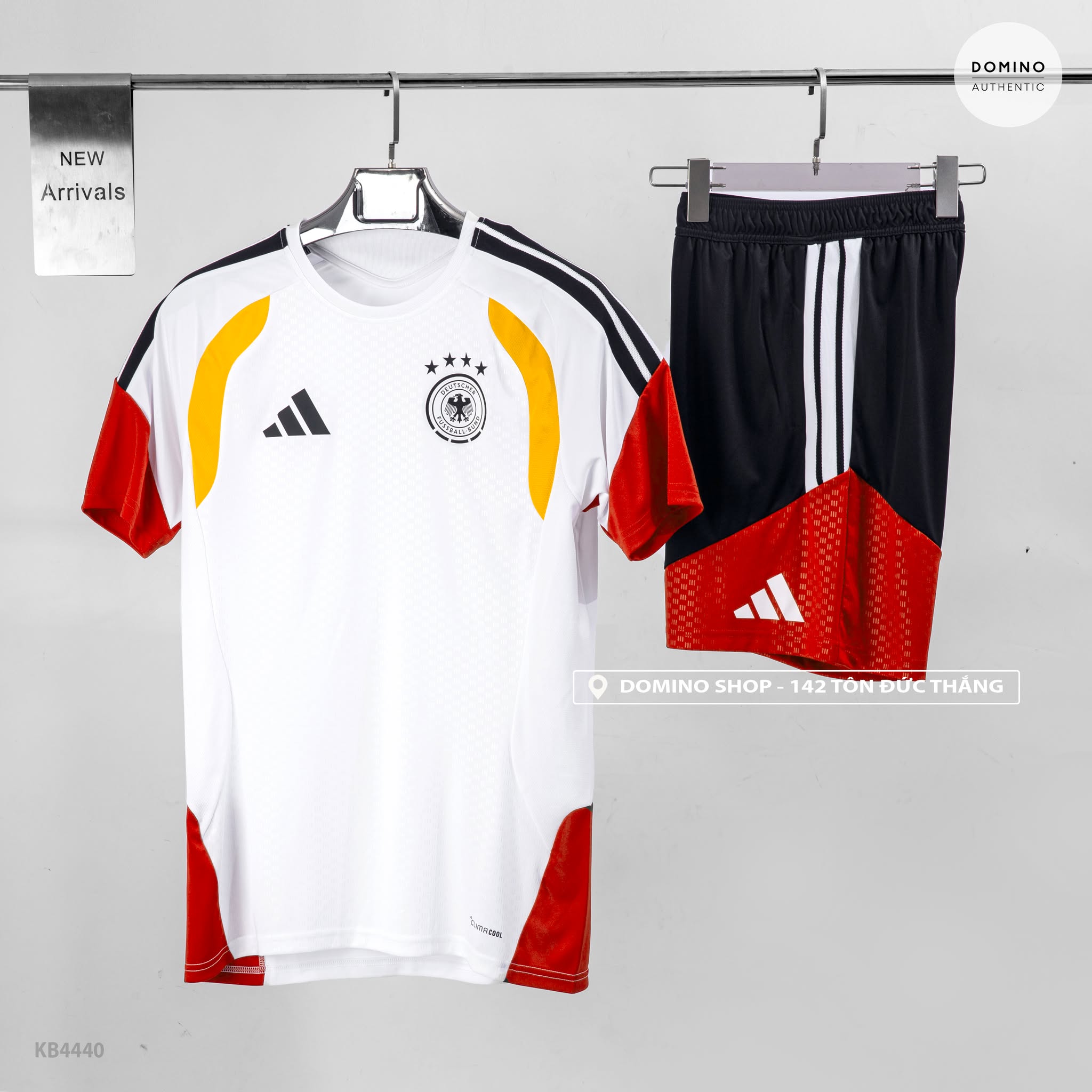 ADIDAS SPORTSWEAR FOOTBALL JERSEY GERMANY WHITE - TÚI KHÓA - KB4440 - KB4444