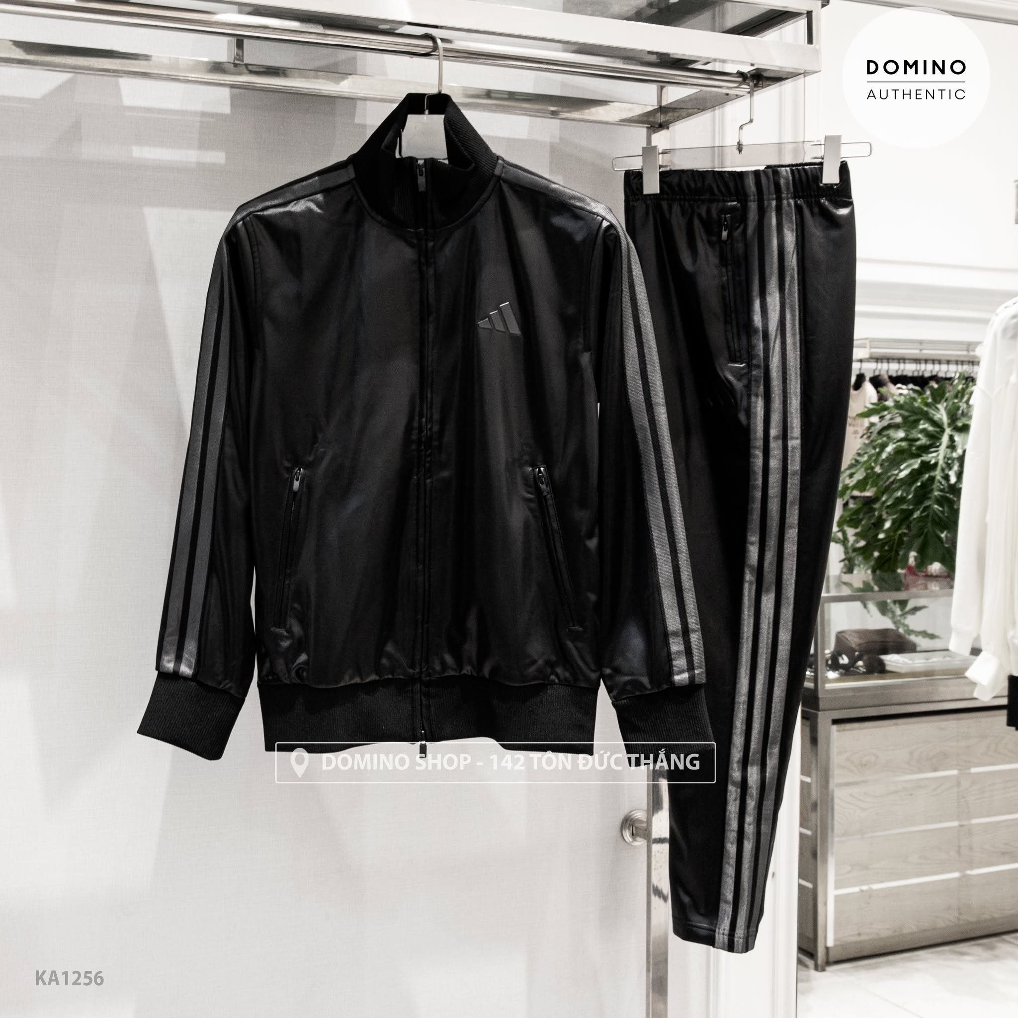 ADIDAS STADIUM GOLD REGULAR FIT TRACK TOP 'BLACK/BLACK' TÚI KHÓA - KA1262 - KA1256