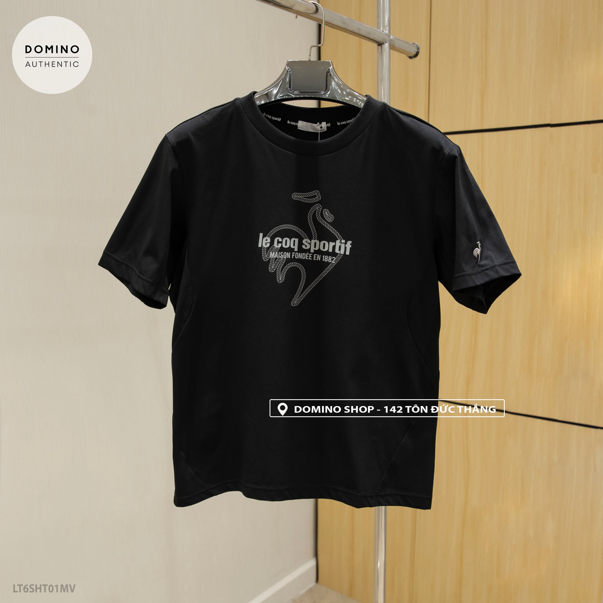LECOQ - ĐEN LOGO CHỮ - LT6SHT01MV-BK