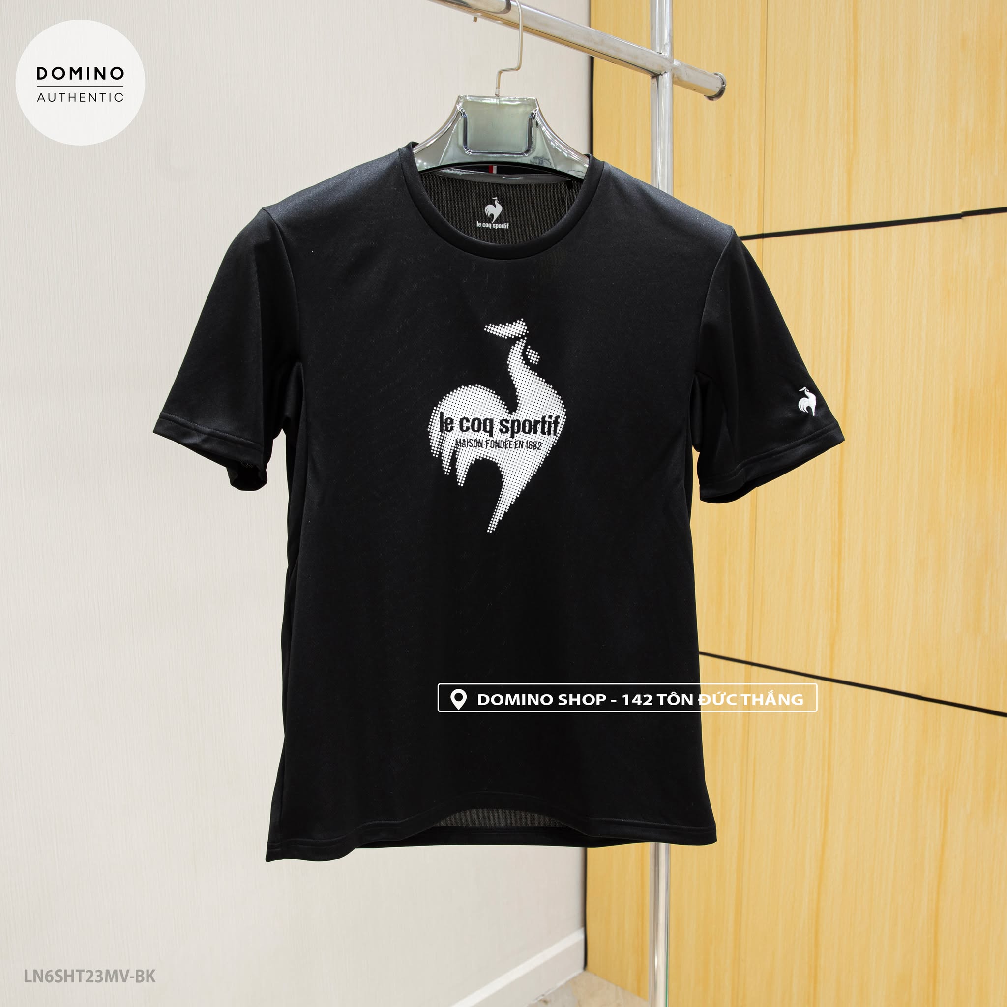 LECOQ - ĐEN LOGO TRẮNG - LN6SHT23MV-BK