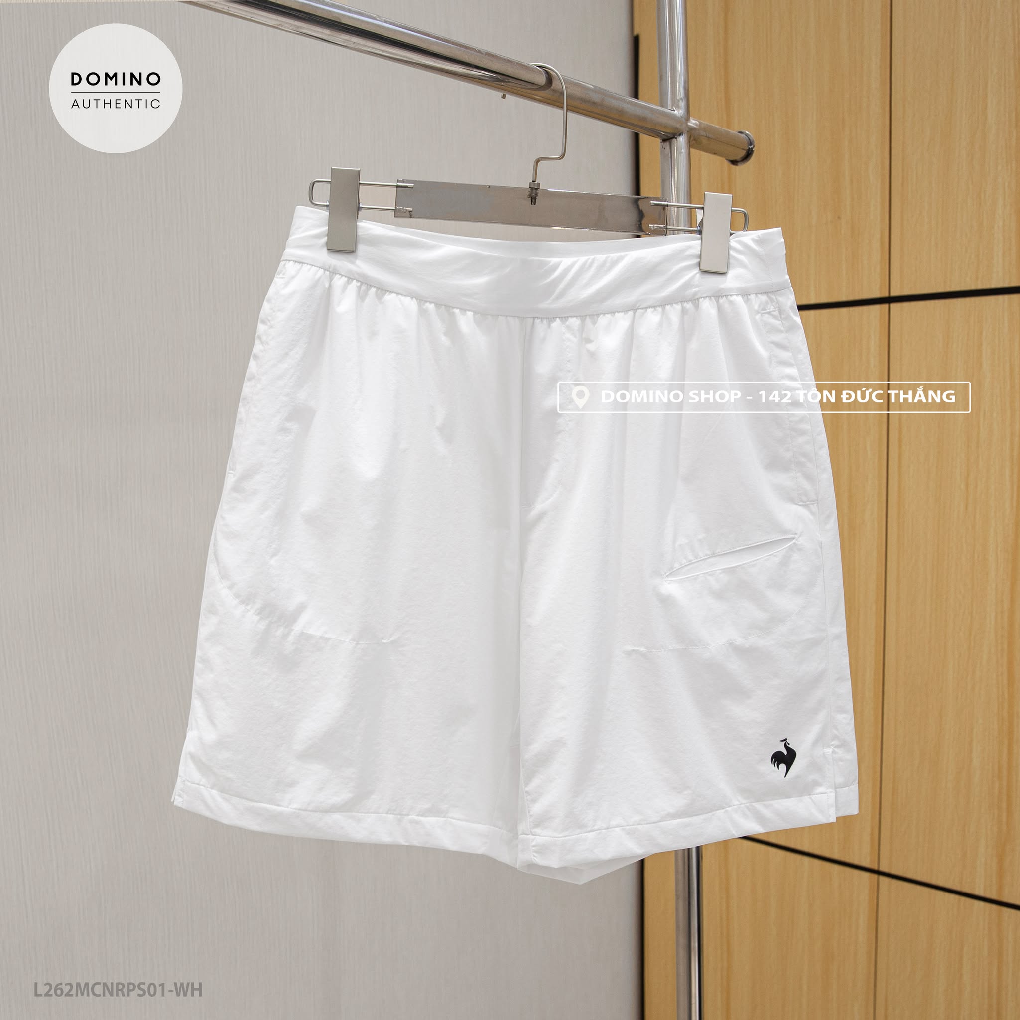 LECOQ - TRẮNG LOGO ĐEN , LÓT LƯỚI - L262MCNRPS01-WH