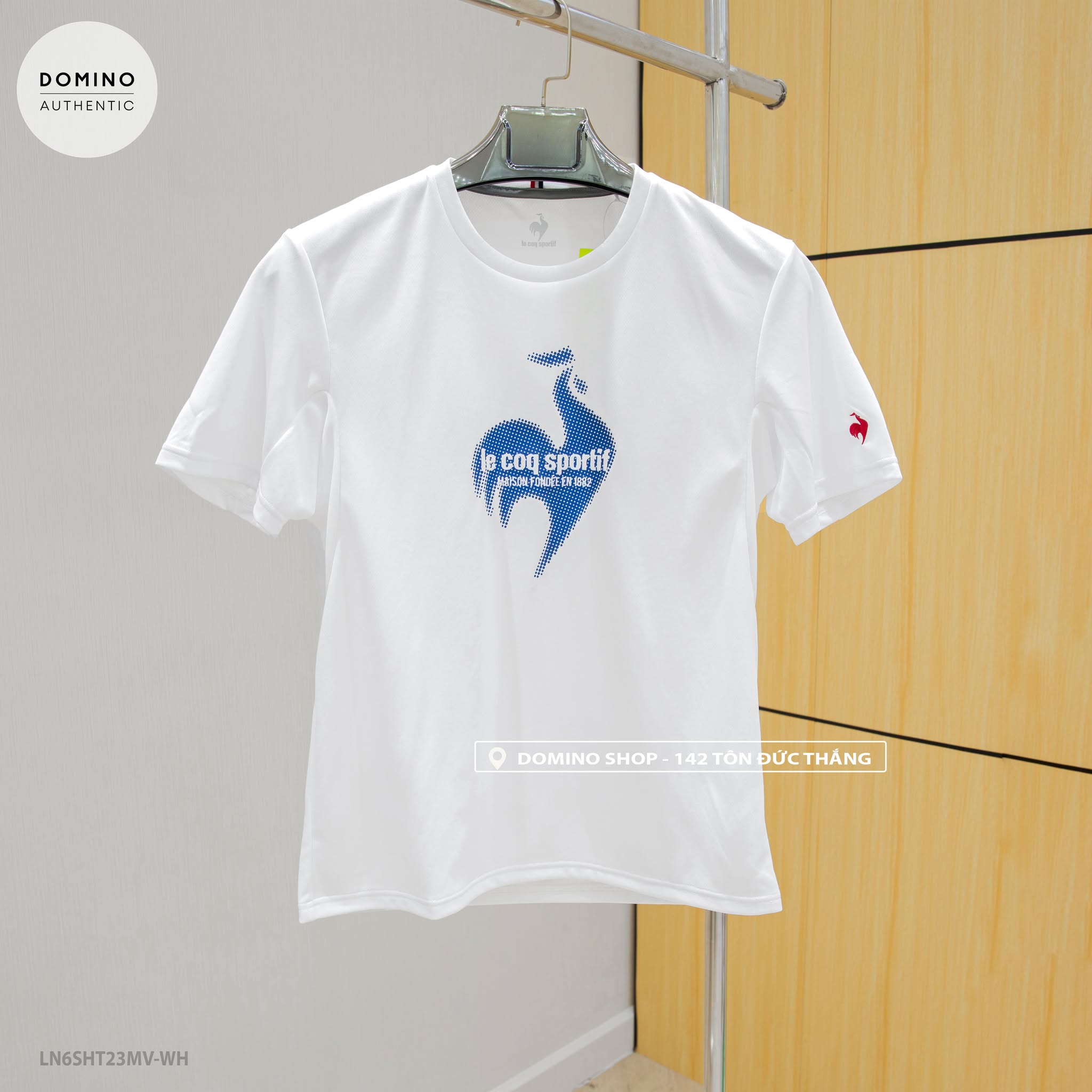 LECOQ - TRẮNG LOGO XANH DƯƠNG - LN6SHT23MV-WH