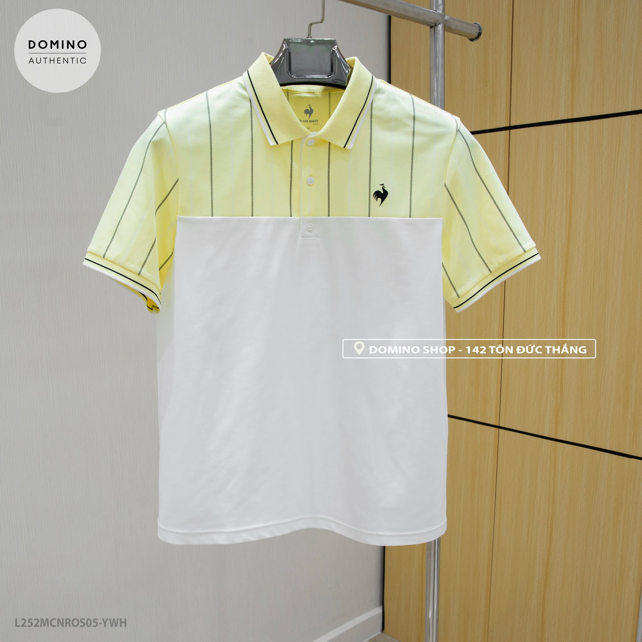 LECOQ - TRẮNG PHỐI VÀNG KẺ ĐEN - L252MCNROS05-YWH