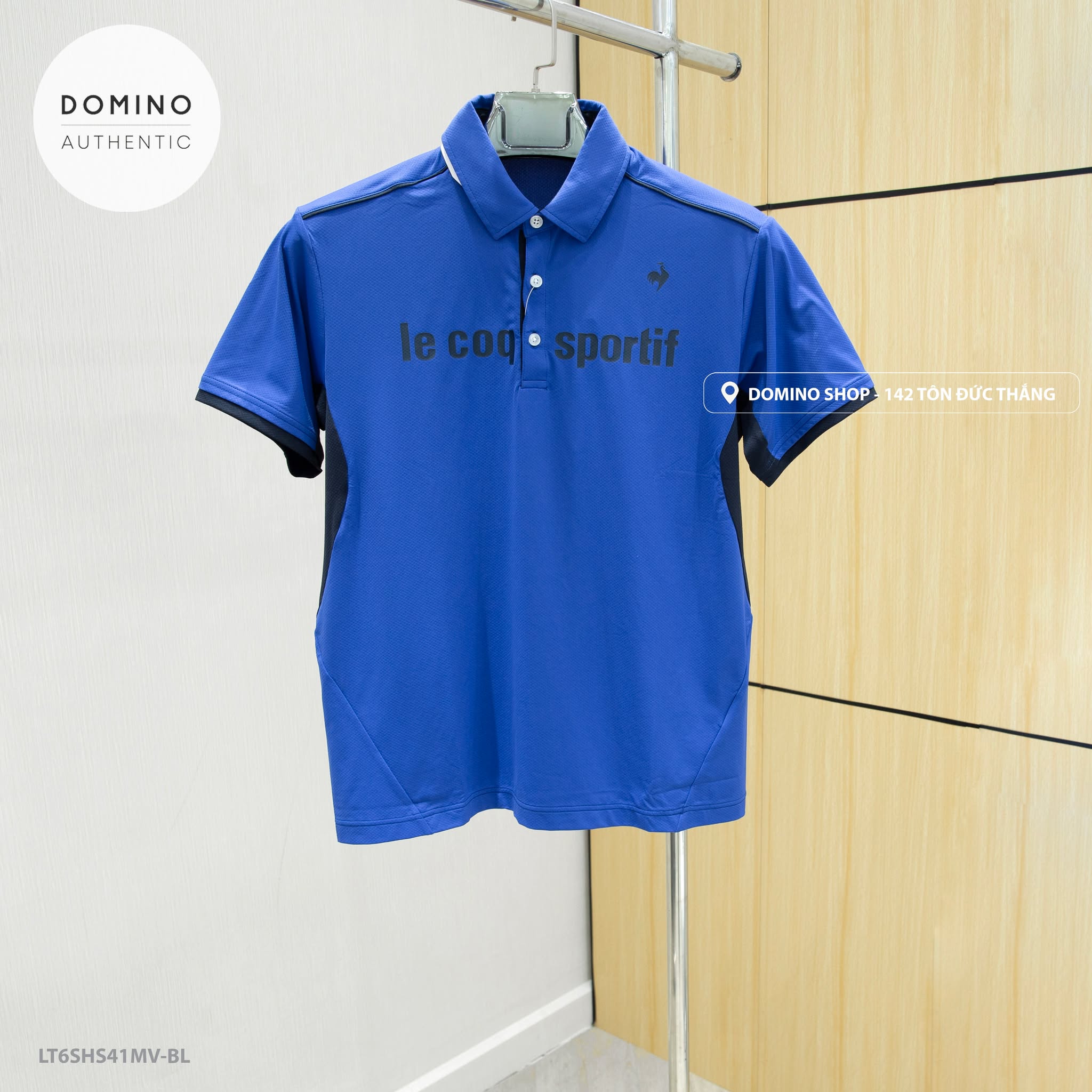 LECOQ - XANH DƯƠNG CHỮ ĐEN - LT6SHS41MV-BL