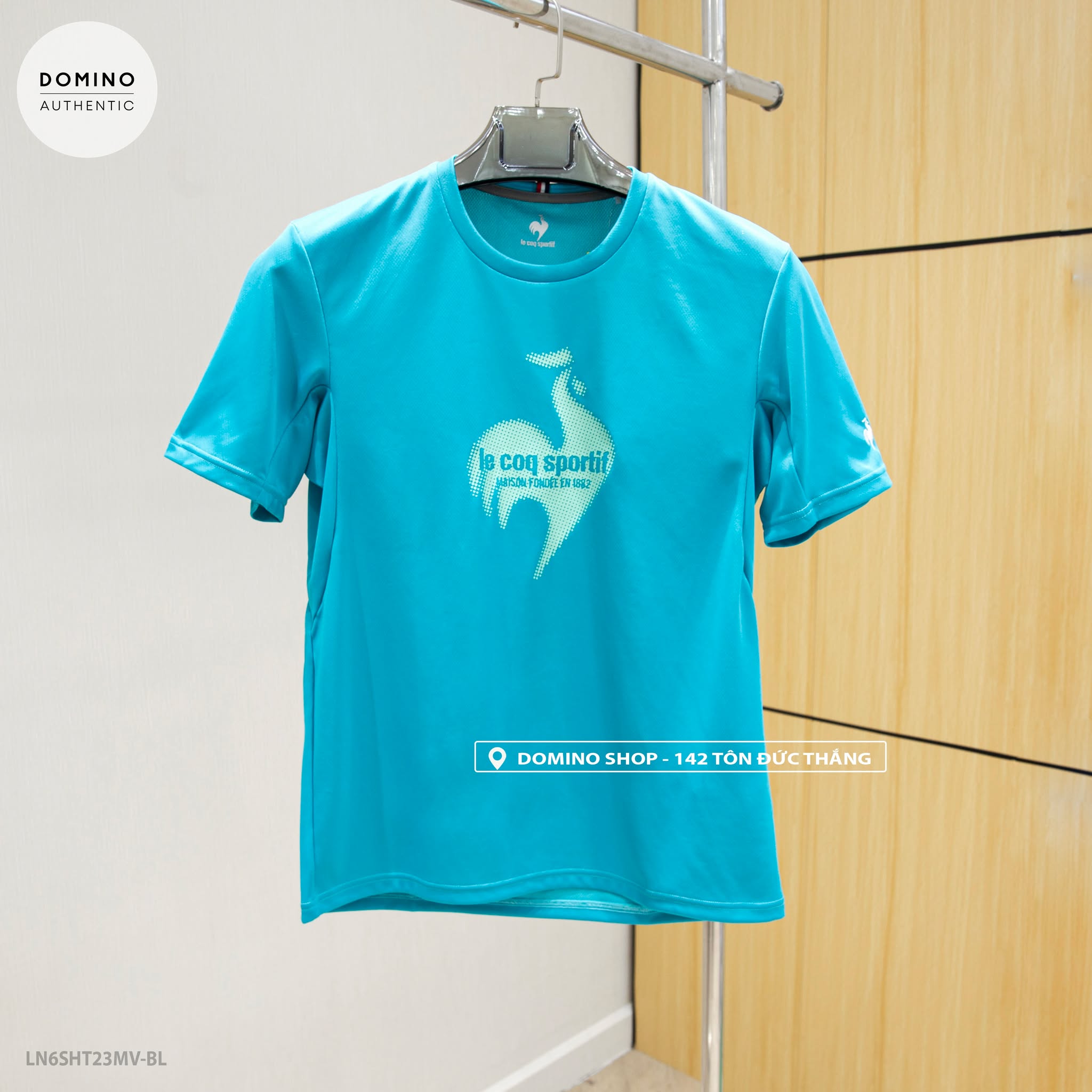 LECOQ - XANH DƯƠNG LOGO XANH LÁ - LN6SHT23MV-BL