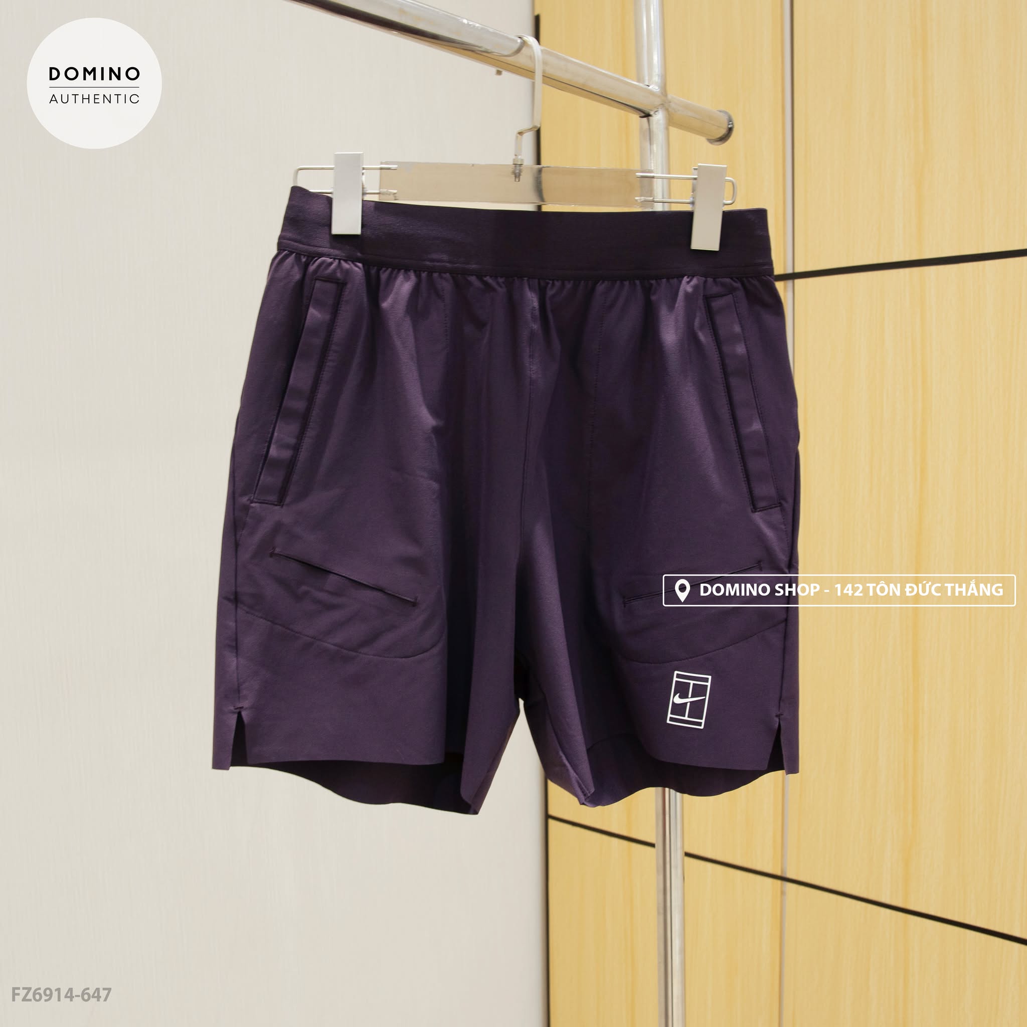 NIKE COURT ADVANTAGE MEN'S DRI-FIT TENNIS SHORTS PURPLE- FZ6914-647
