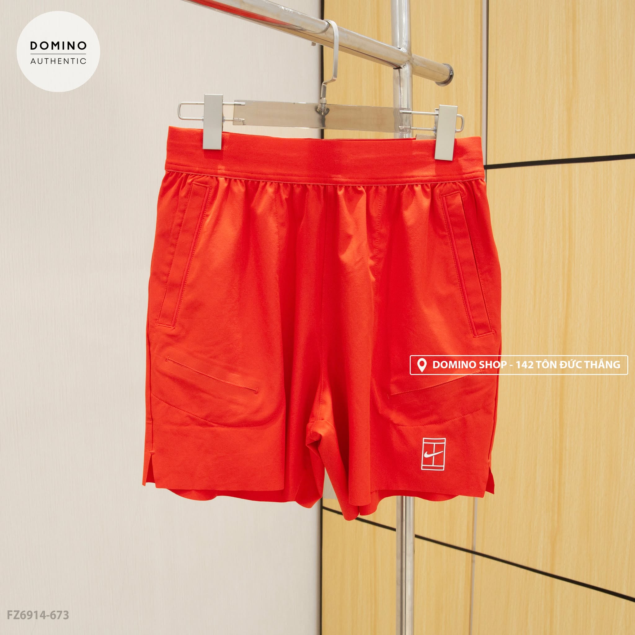 NIKE COURT ADVANTAGE MEN'S DRI-FIT TENNIS SHORTS RED - FZ6914-673