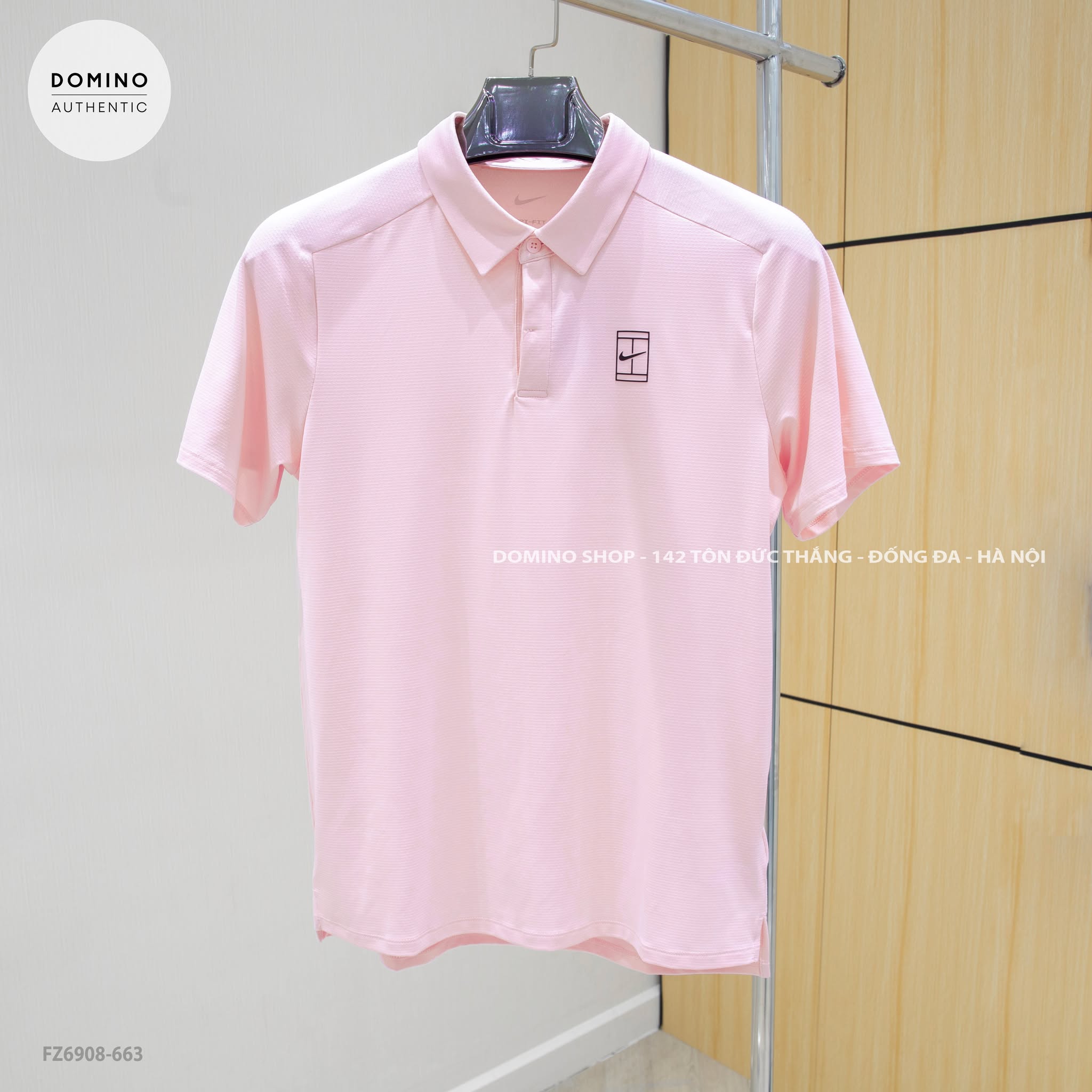 NIKE COURT ADVANTAGE MEN'S POLO PINK - FZ6908-663