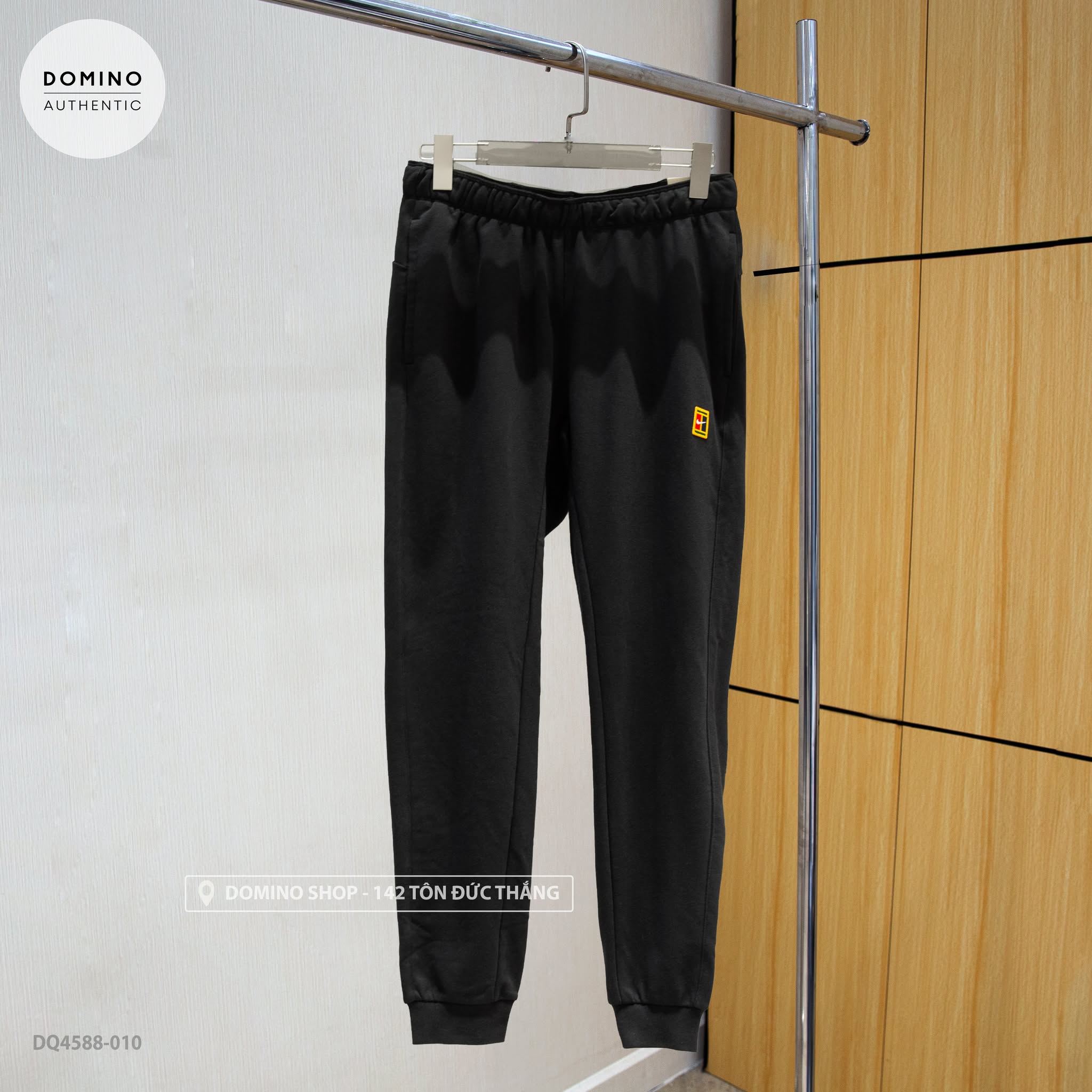 NIKE COURT HERITAGE FRENCH TERRY TENNIS PANTS 'BLACK' - DQ4588-010