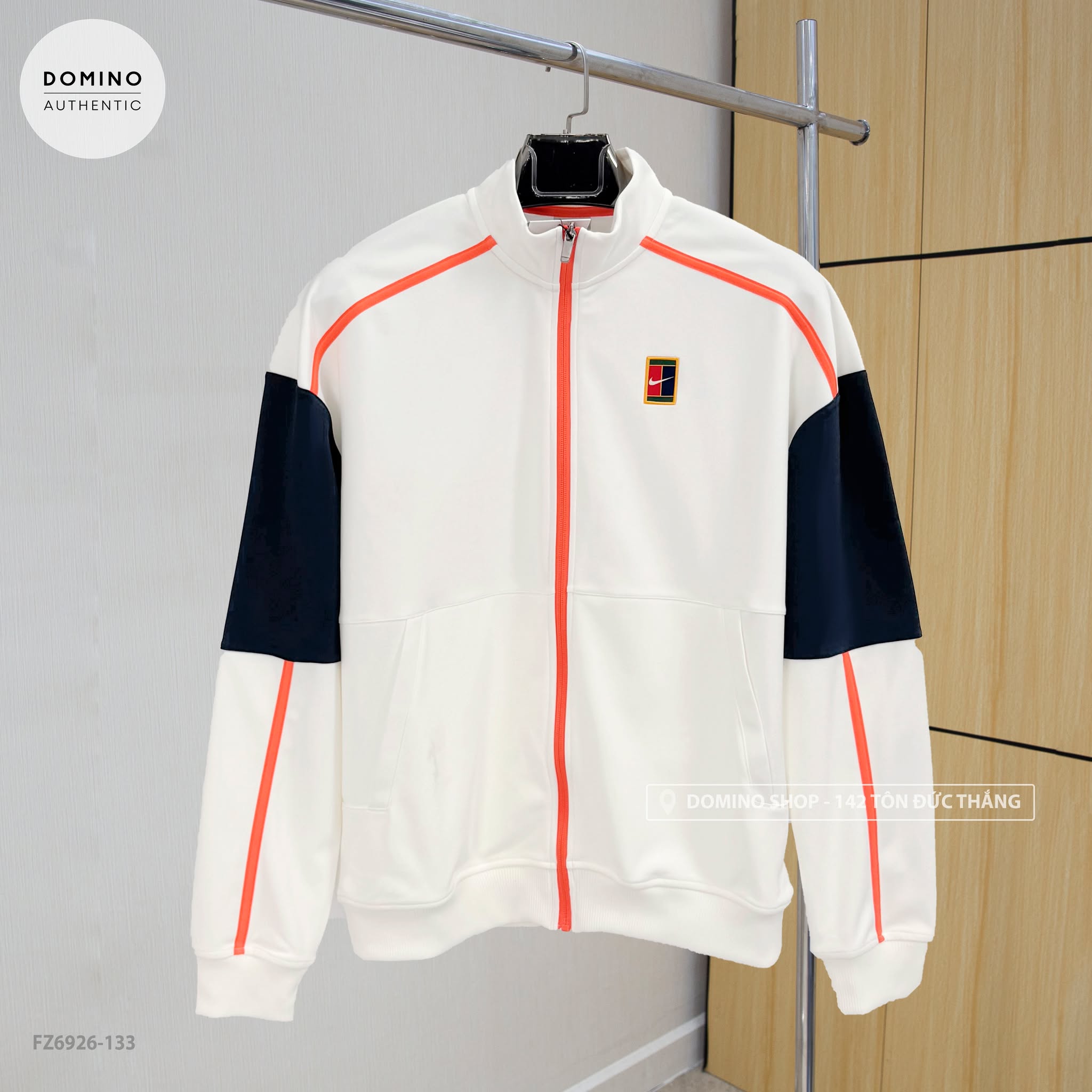 NIKE COURT HERITAGE MEN'S TENNIS JACKET 'BEIGE' - FZ6926-133