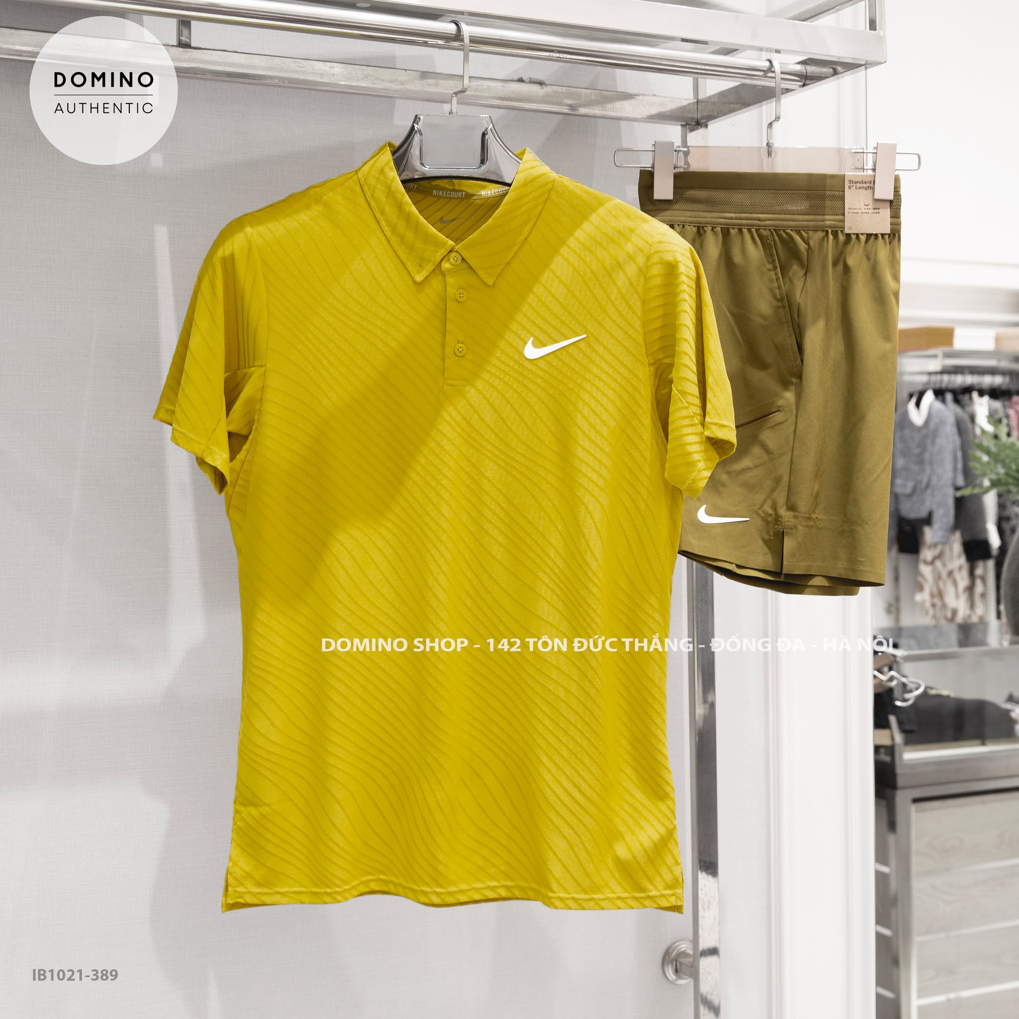 NIKE COURT MEN'S SLAM DRI-FIT ADVANTAGE YELLOW - IB1038-368 - IB1021-389