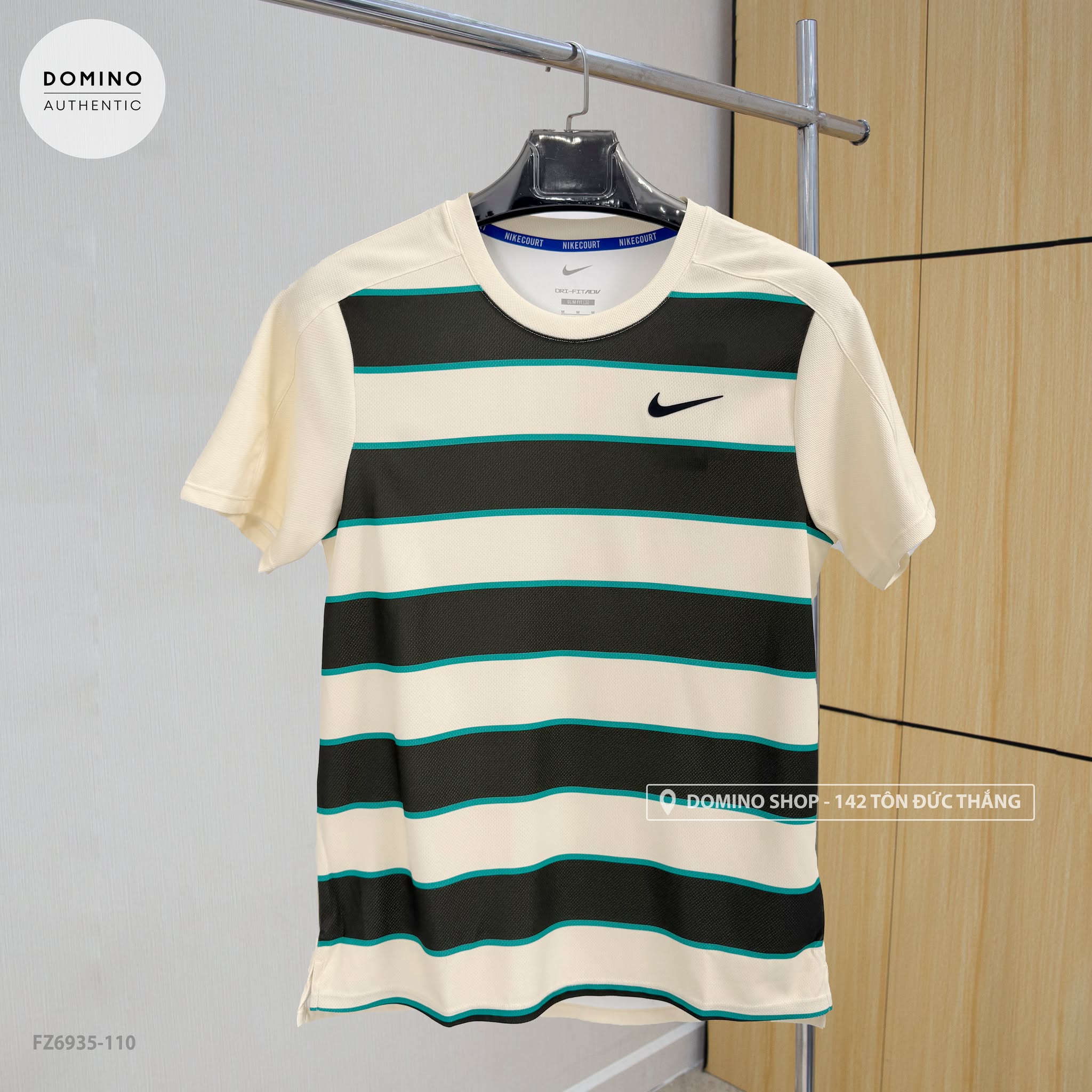 NIKE COURT SLAM MEN'S DRI-FIT ADV TENNIS TOP 'BEIGE' - FZ6935-110