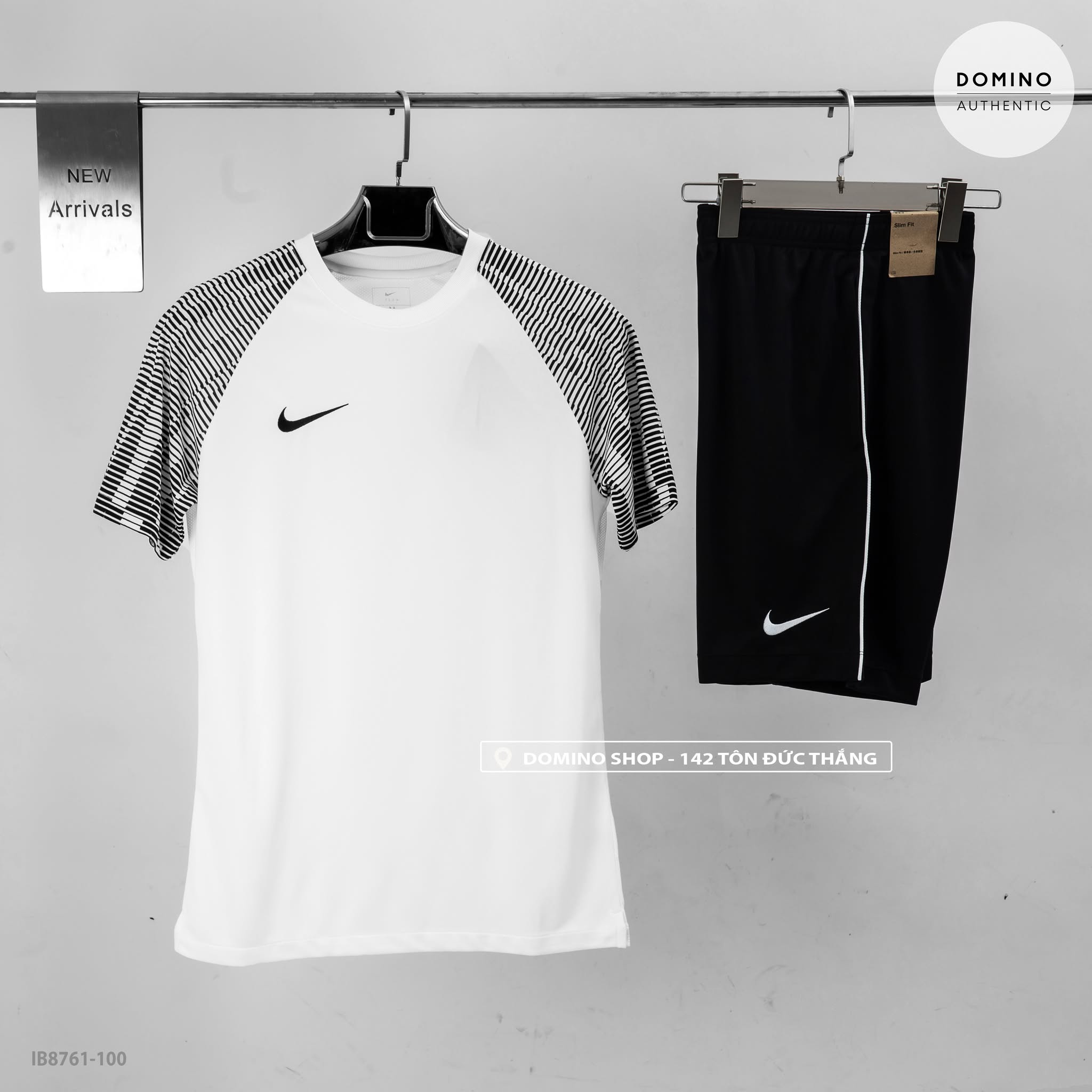 NIKE DRI-FIT ACADEMY SET (WHITE T-SHIRT) - IR8423-100 - IB8761-100