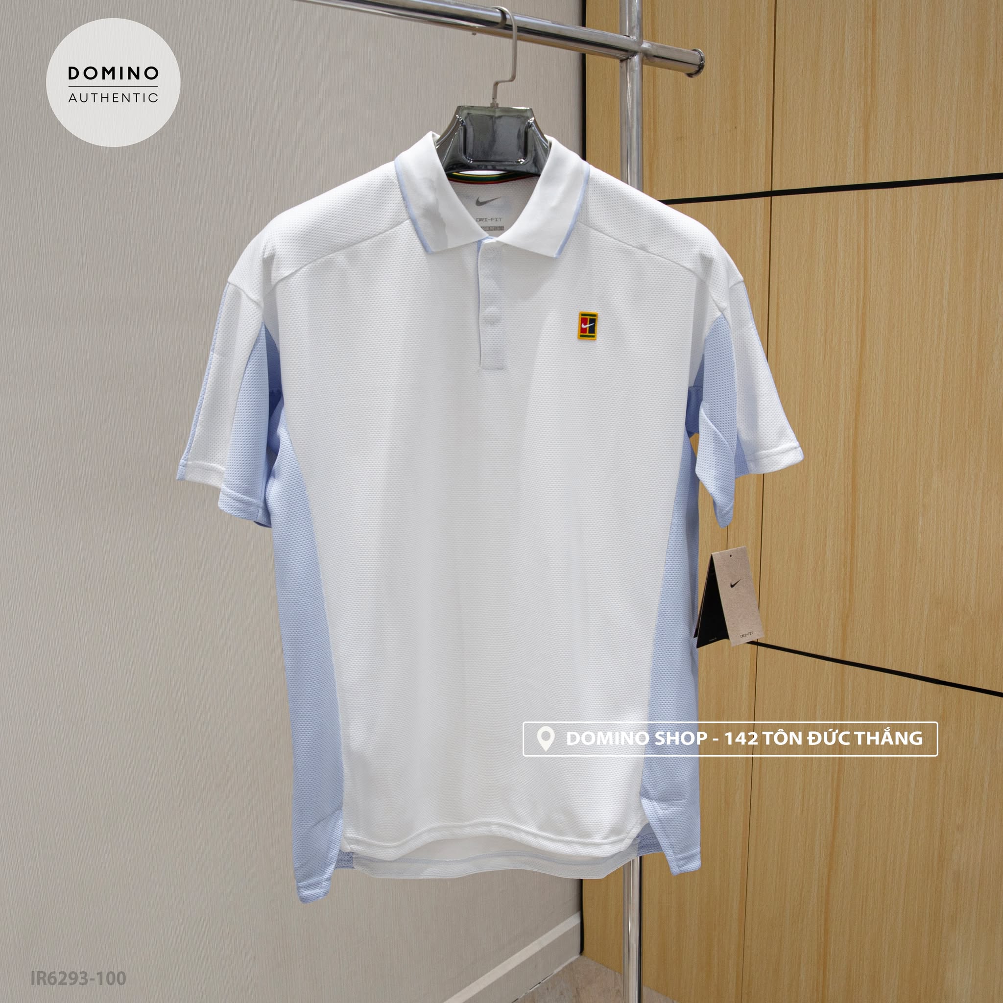 NIKE DRI-FIT MEN'S TENNIS POLO HERITAGE SHIRT - IR6293-100