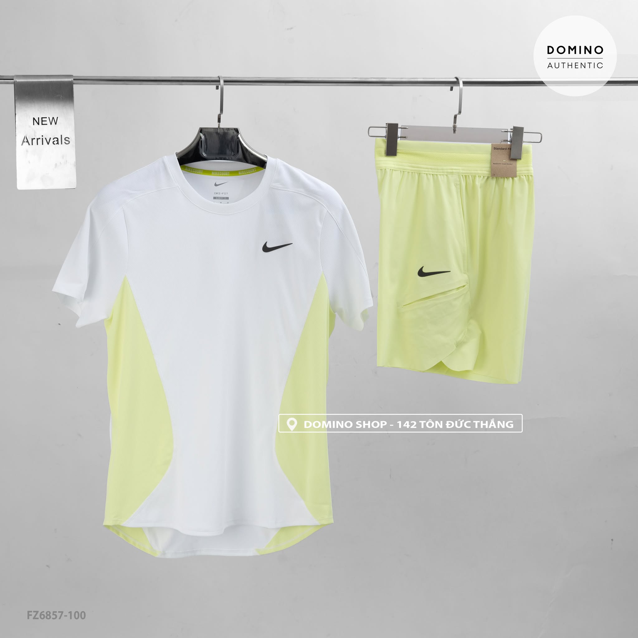 NIKECOURT SLAM MEN'S DRI-FIT TENNIS TOP T-SHIRT - FZ6899-331 - FZ6857-100
