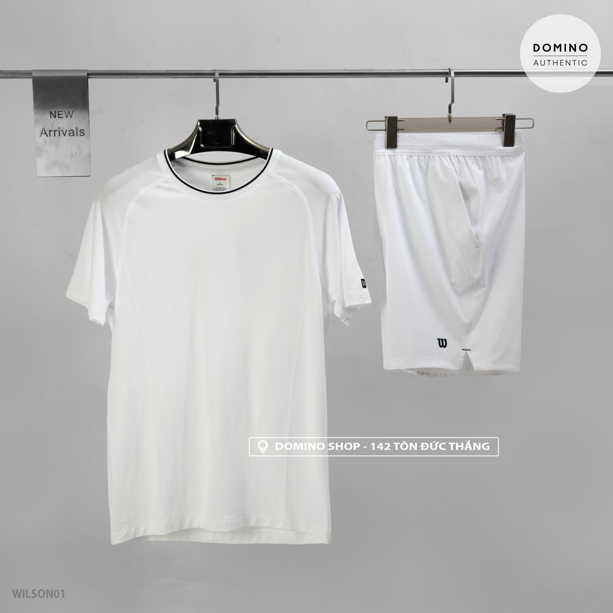 WILSON MEN'S TEAM SEAMLESS CREW - WHITE - WILSON01